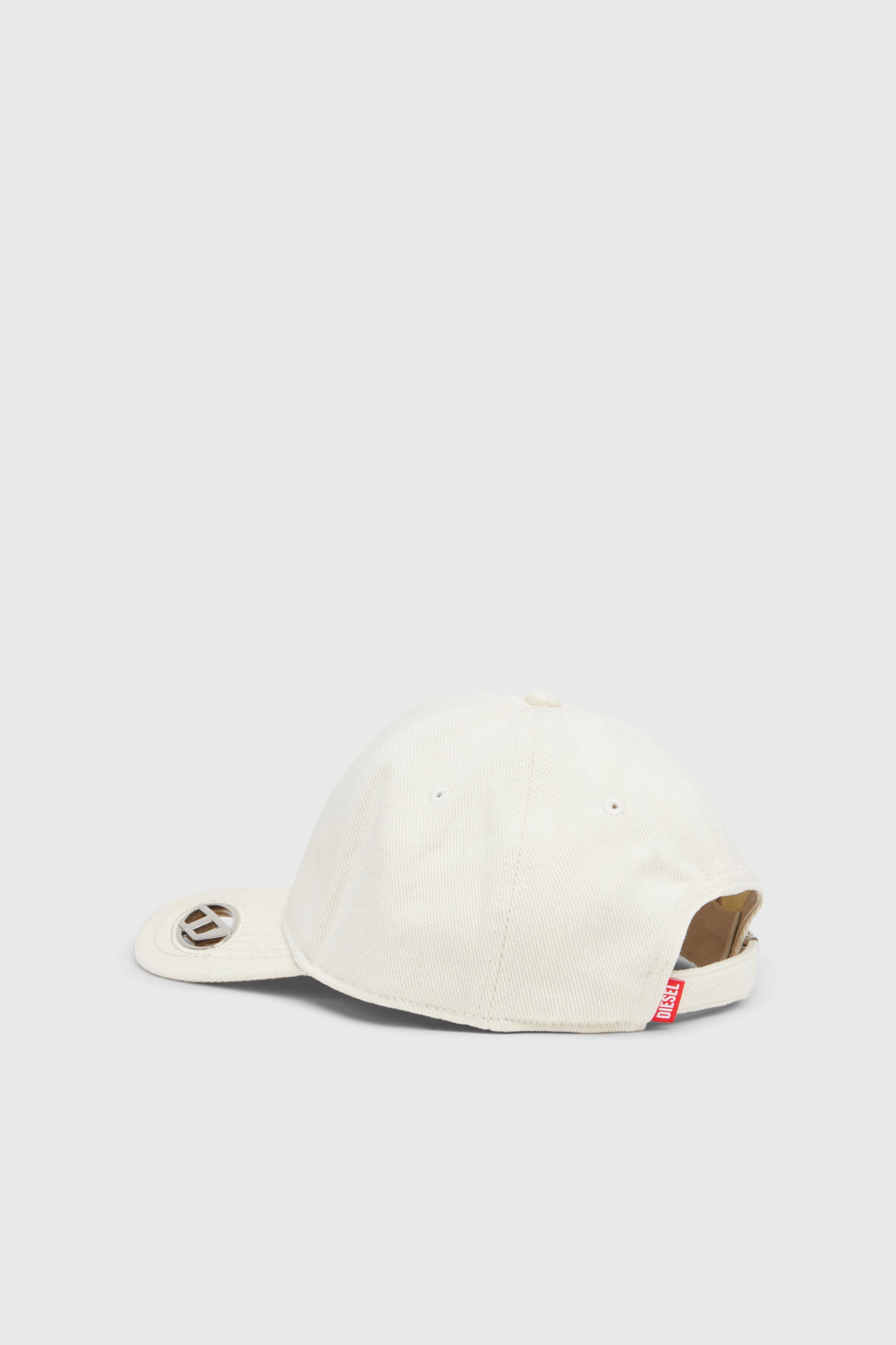 Diesel - C-PLAK, Cappello da baseball con placca oval D Uomo in Bianco - 2