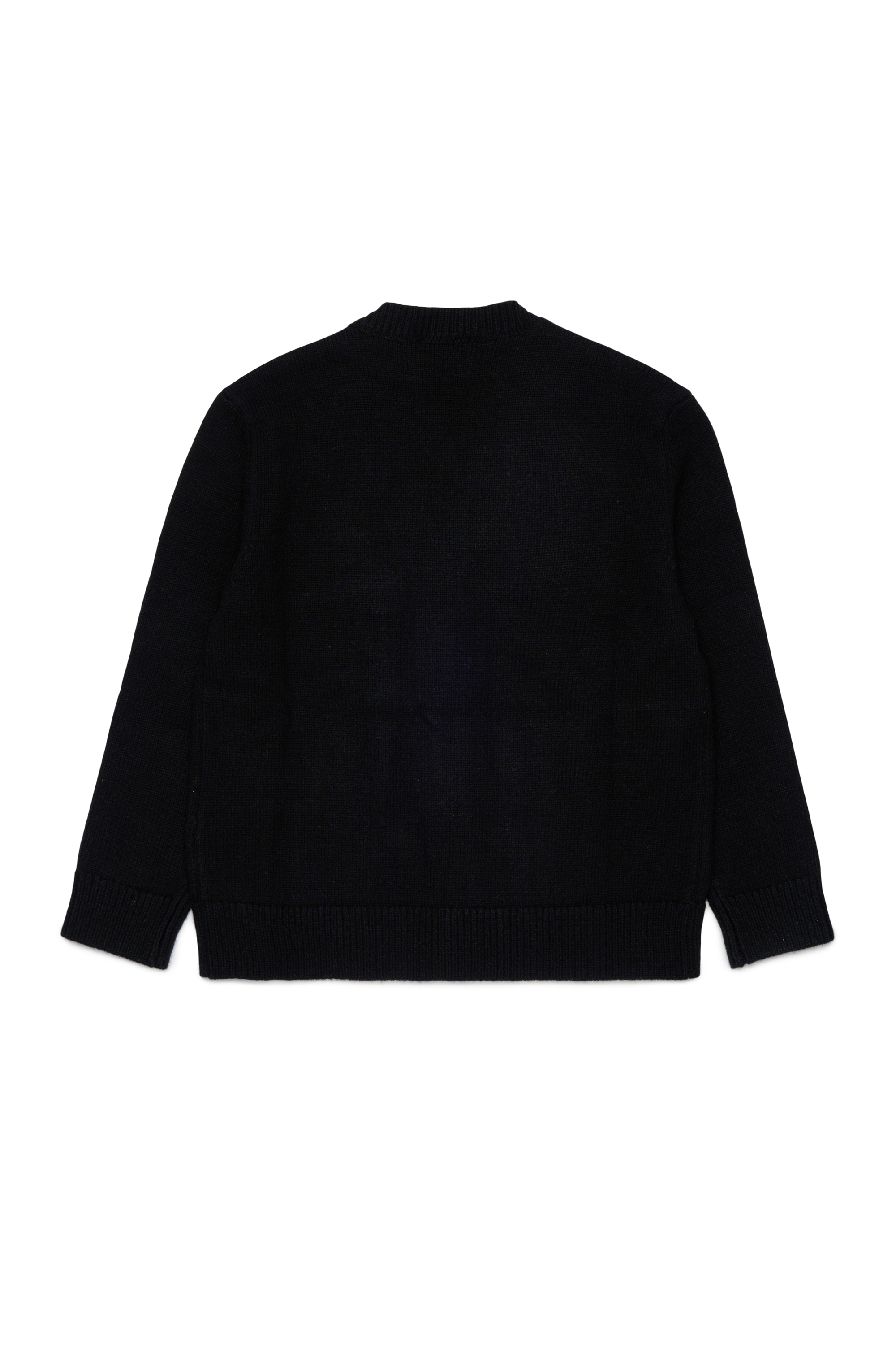 Diesel - KLABO CARDIGAN OVER, Cardigan in cachemire con logo Oval D Uomo in Nero - 2