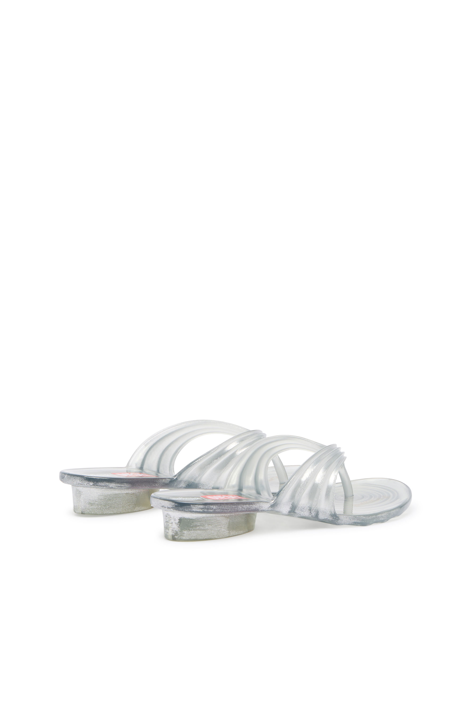 Diesel - MELISSA QUANTUM THONG, Infradito in Melflex&reg; Donna in Argento - 4