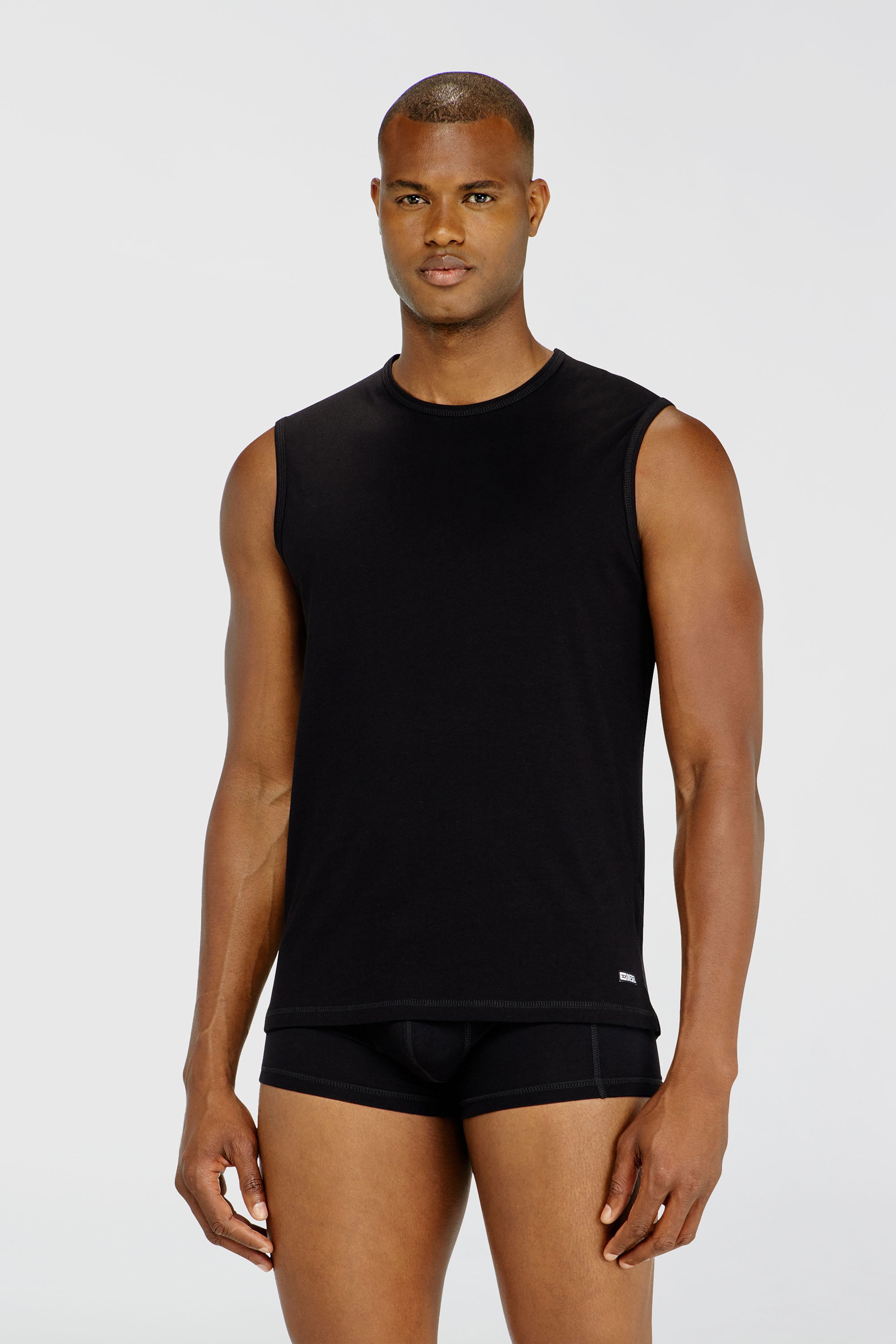 Diesel - TIM-UTLT-2PACK, Set di due canotte in cotone Uomo in Nero - 1