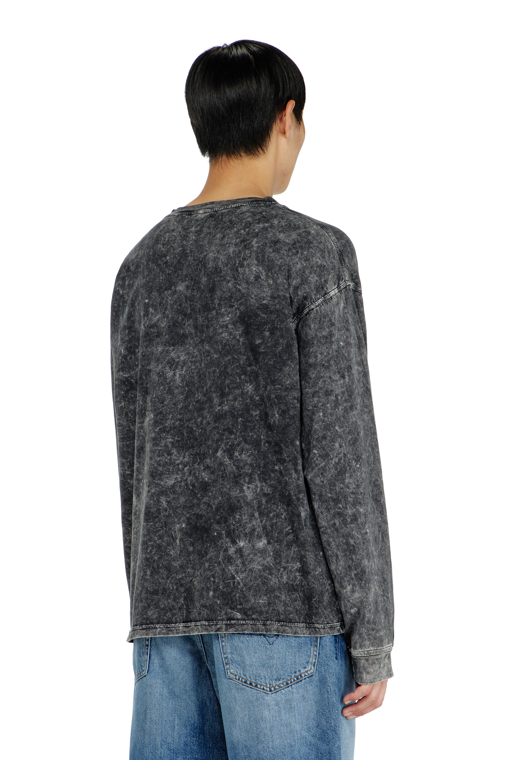 Diesel - T-BOXT-LS-AA5, T-shirt a manica lunga con effetto lavorato Uomo in ToBeDefined - 4