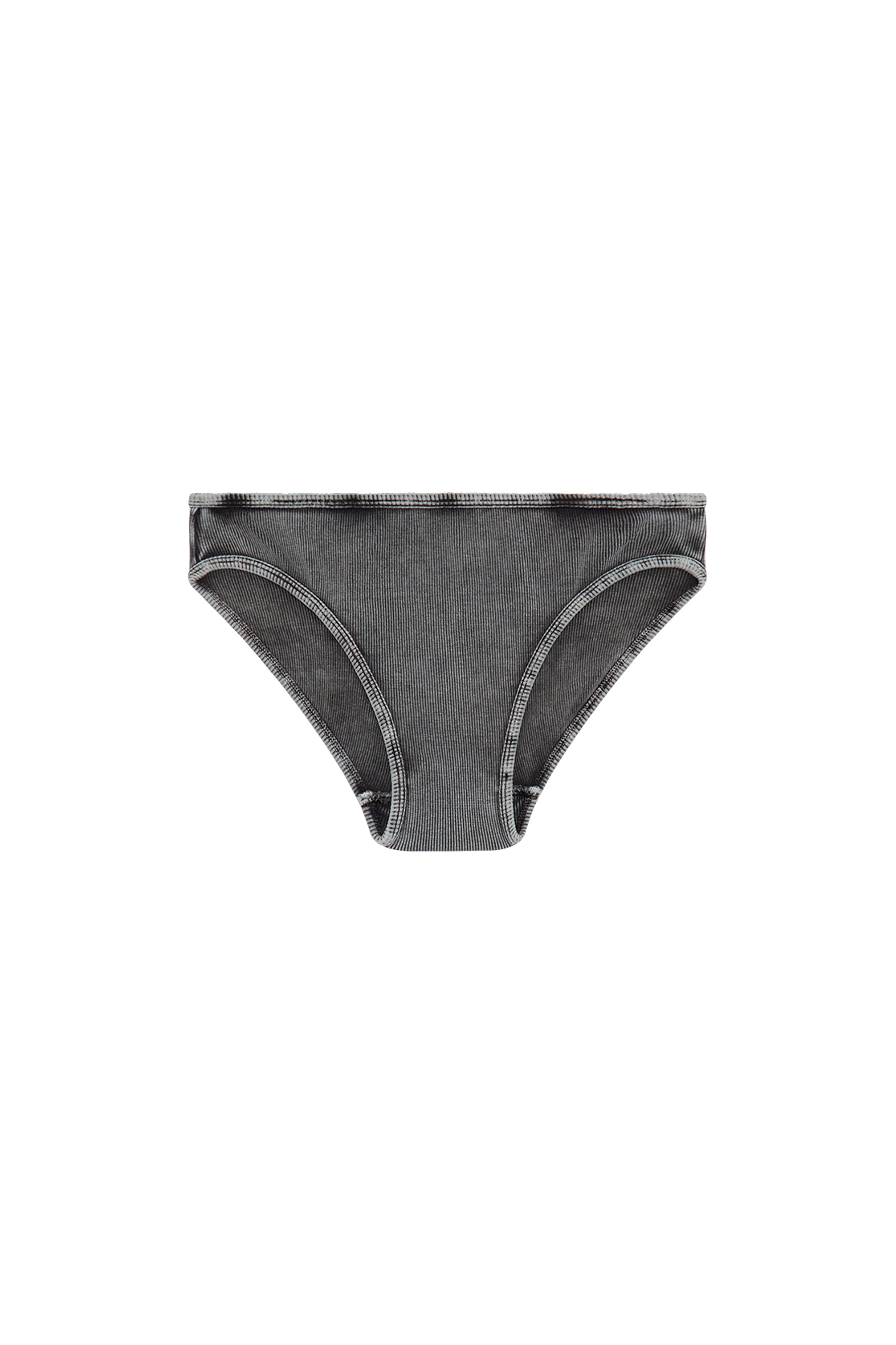 Diesel - UFPN-D-OVAL-HIGH-WAISTED-BRIEF, Donna Slip a coste con placca Oval D in Nero - Image 4