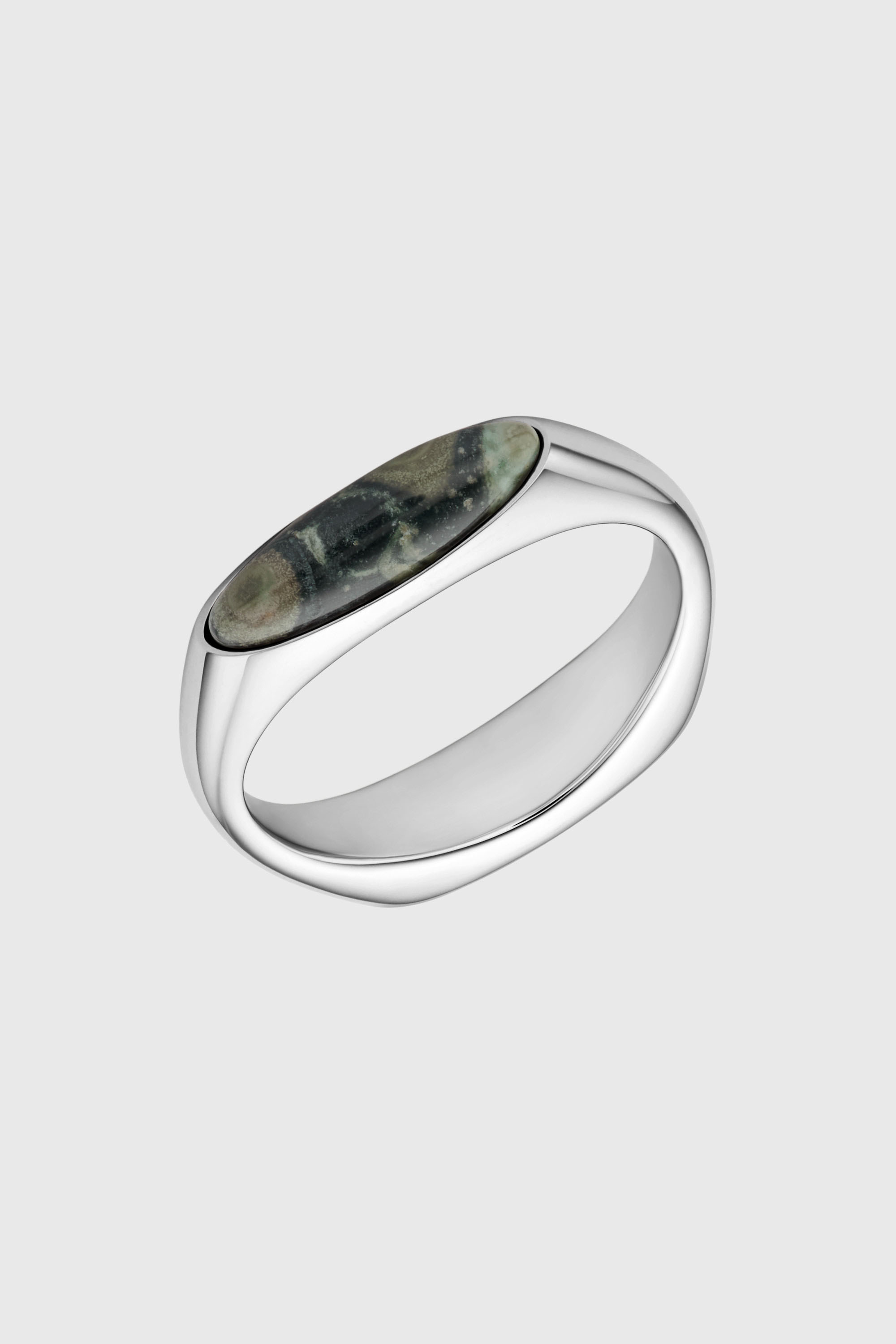 Diesel - DX167940 JEWELLERY, Anello chevalier in acciaio inossidabile Unisex in Argento - 1