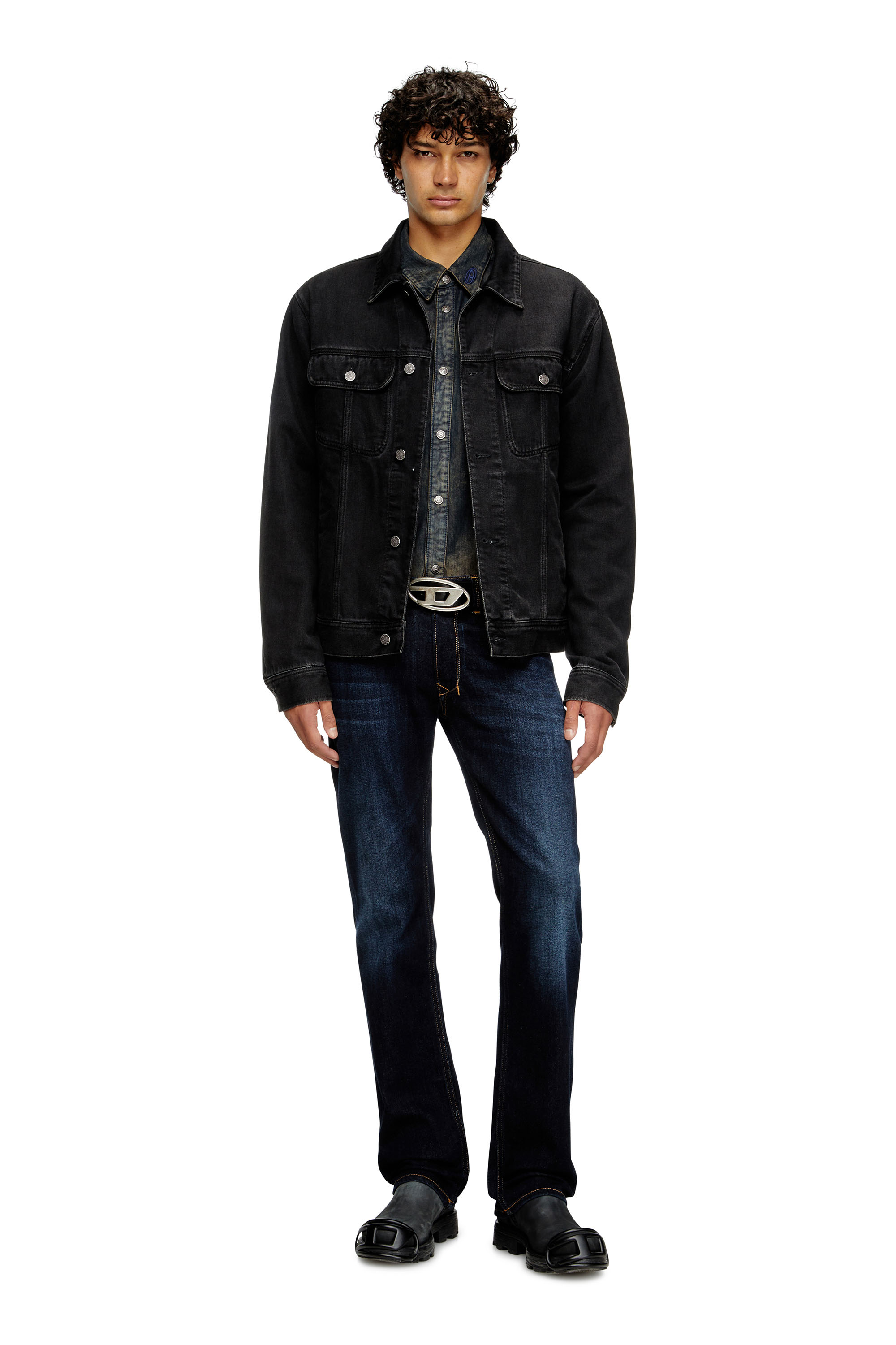 Diesel - Regular Jeans 1985 Larkee 009ZS Uomo, Blu Scuro - Image 1