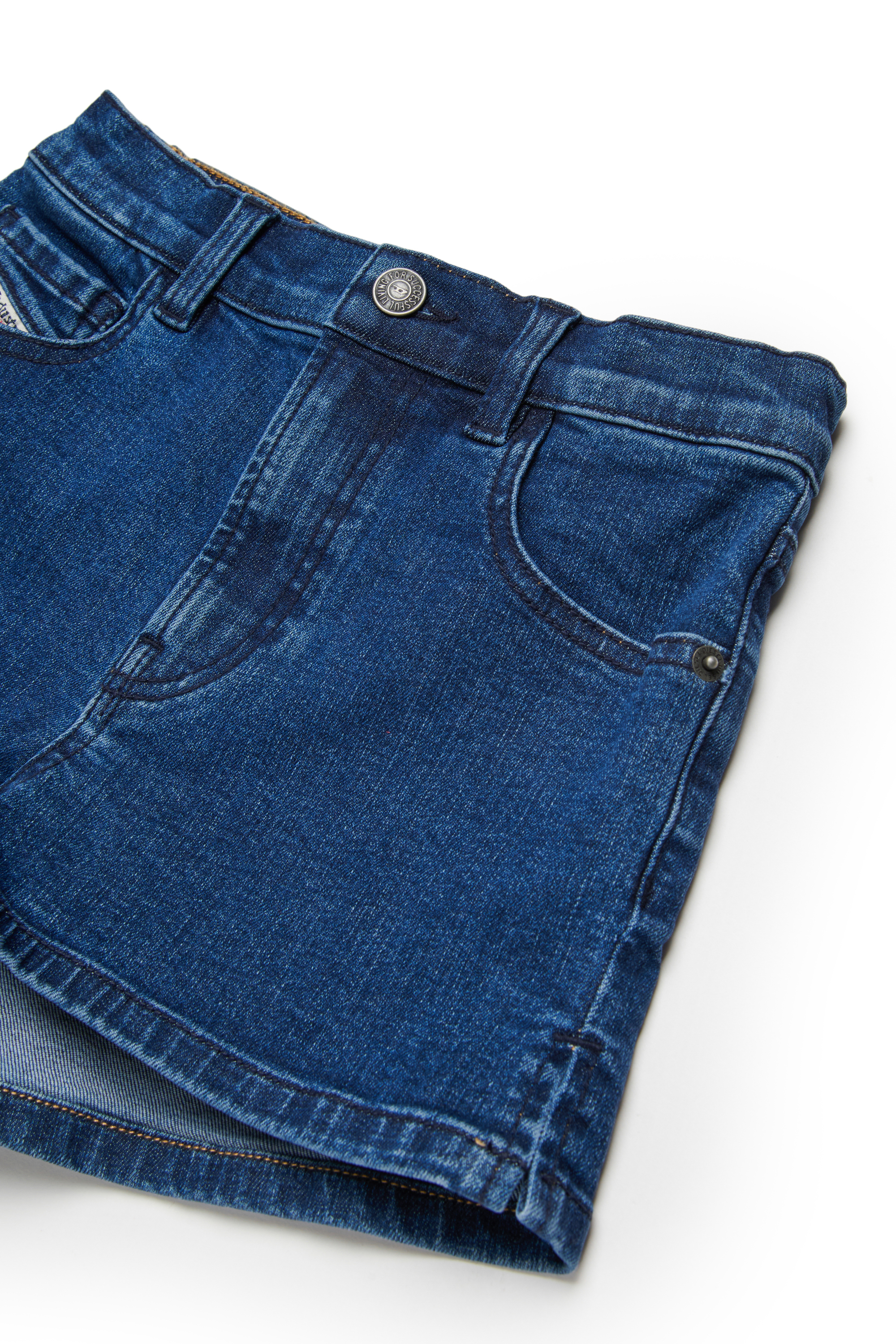 Diesel - PBOYSHORT-S, Shorts in denim elasticizzato Donna in Blu - 3