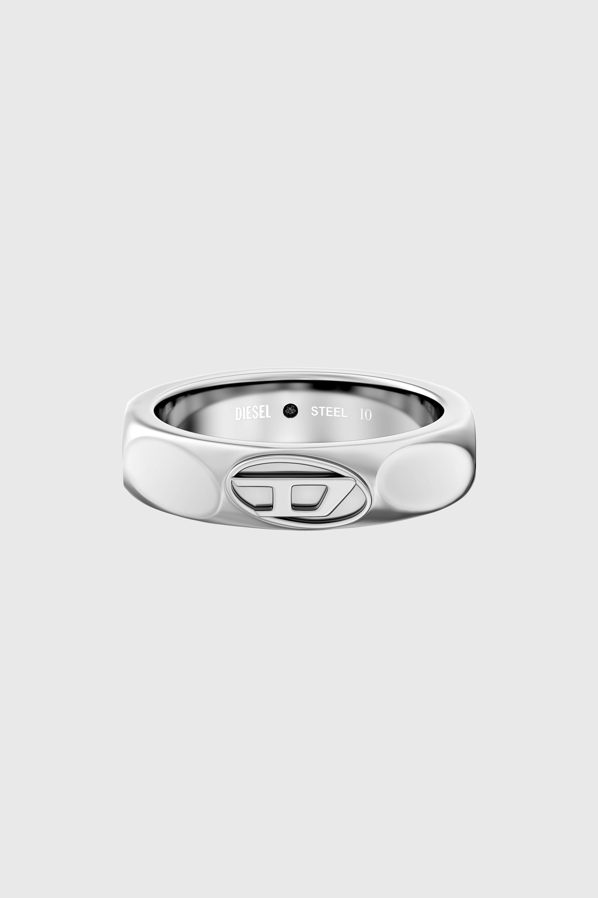 Diesel - DX1693040 JEWELLERY, Anello a fascia in acciaio inox Unisex in Argento - 3