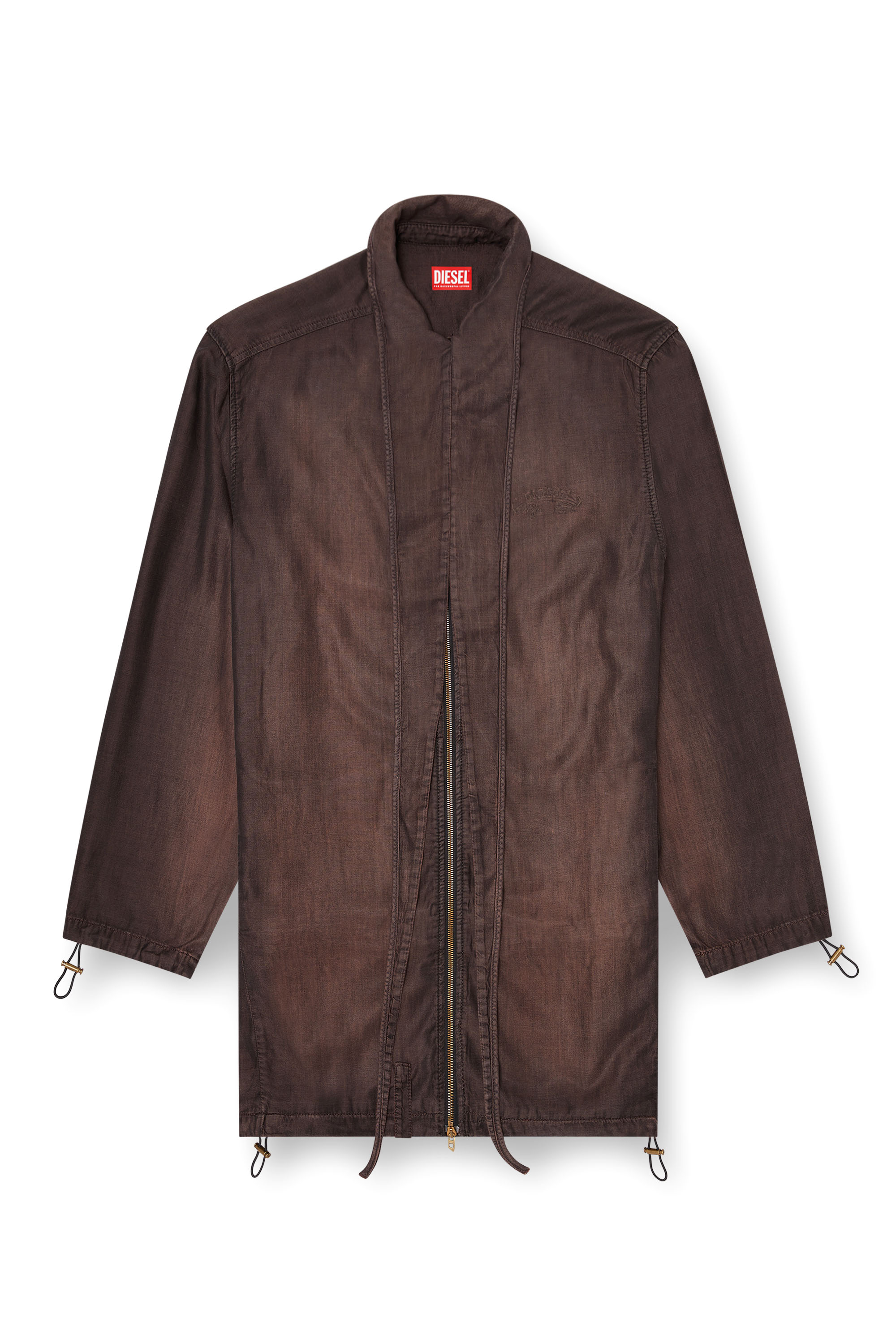 Diesel - DE-TROIT-S, Giacca leggera in denim fluido spalmato Donna in ToBeDefined - 3