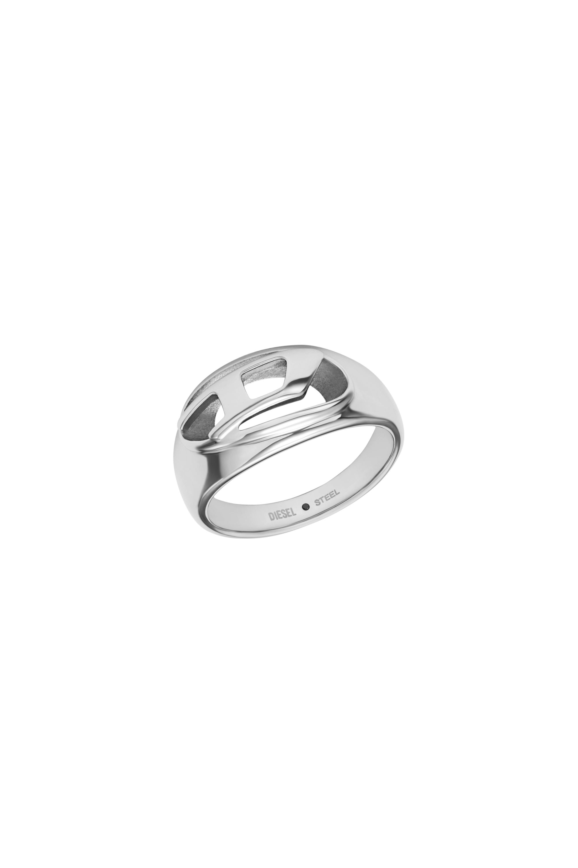 Diesel - DX1715040, Anello a fascia in acciaio inox Unisex in Argento - 1