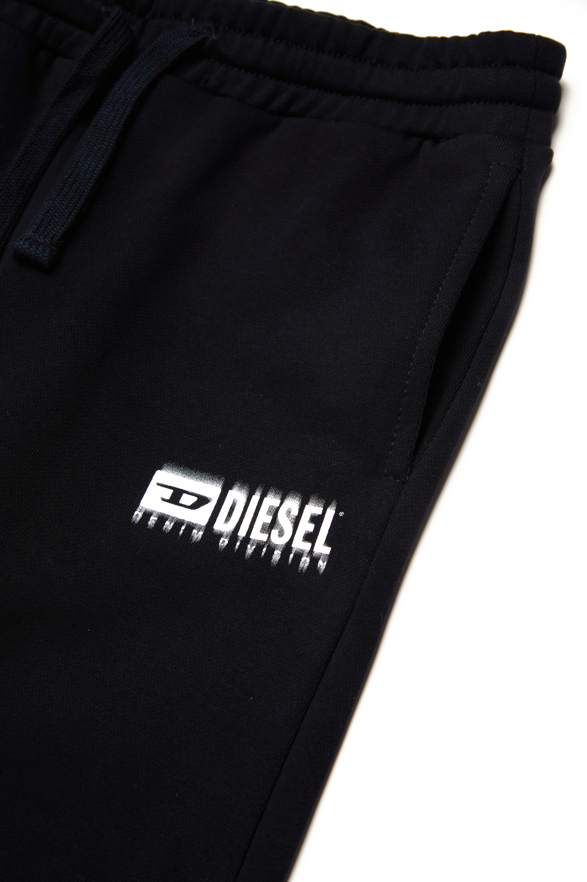 Diesel - PBASE, Uomo Pantaloni tuta con logo sbavato in Nero - Image 4