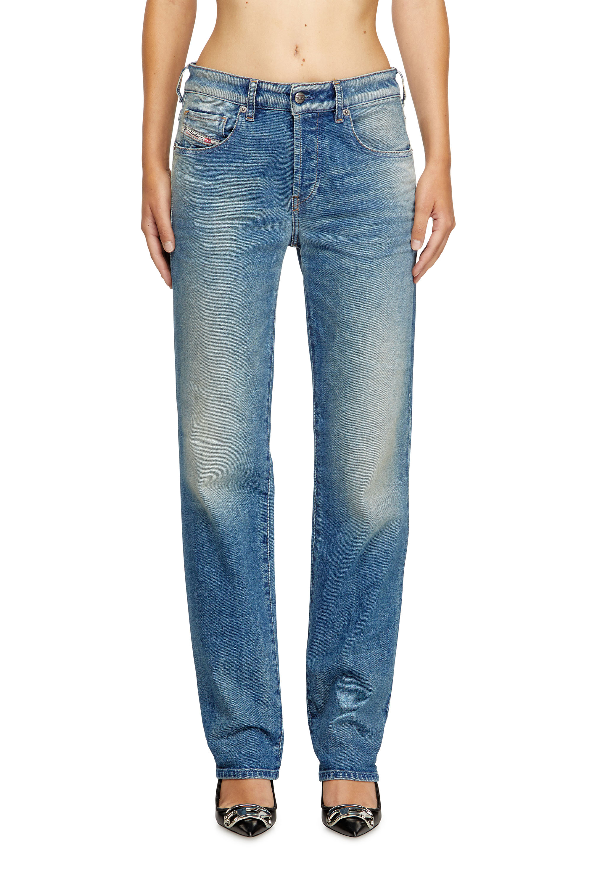 Diesel - Regular Jeans 1989 D-Mine 09M14 Donna, Blu medio - Image 1
