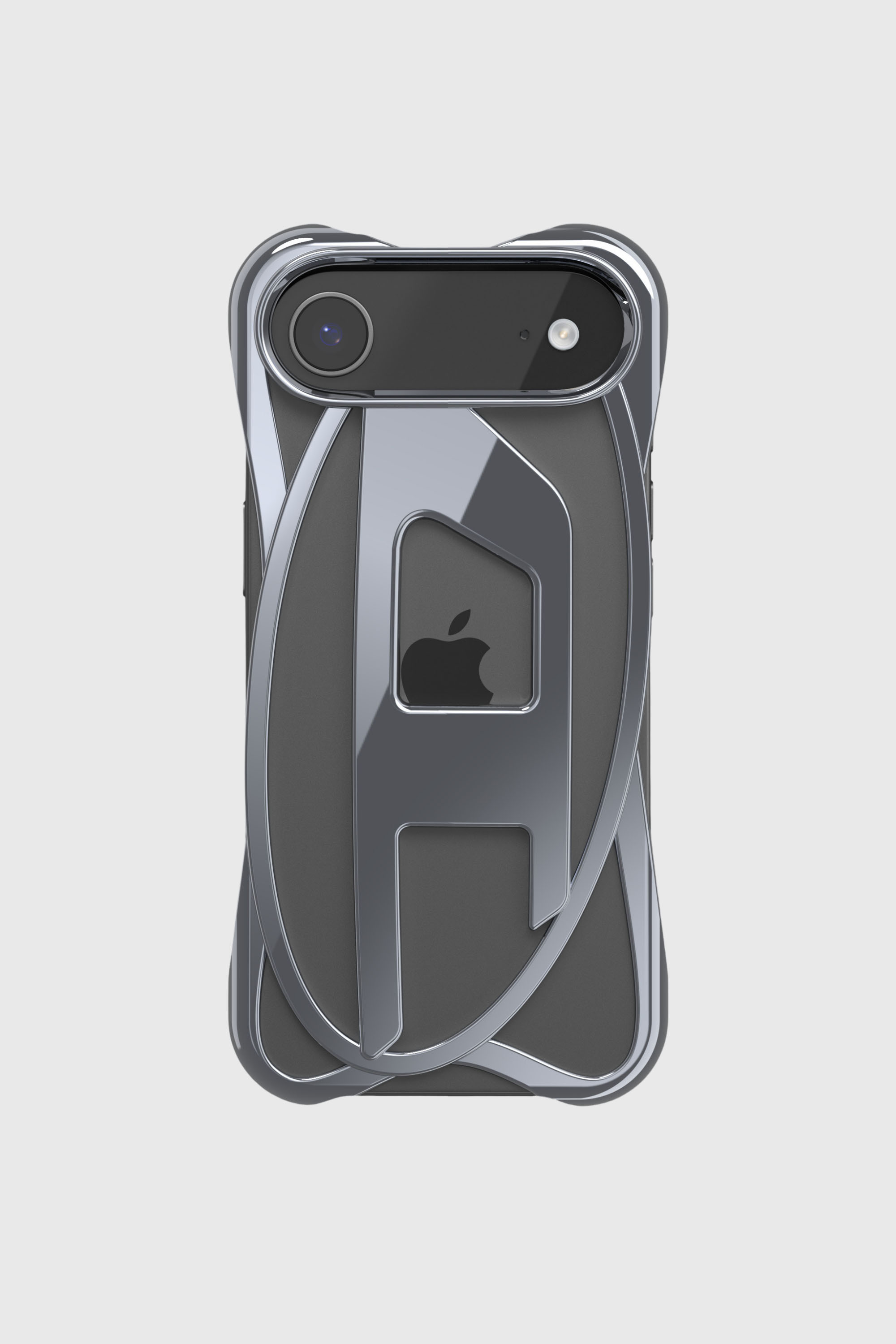 Diesel - 60444 D FRAME CASE, Unisex's Caged D glossy case for iPhone 17 Air in Dark grey - 2