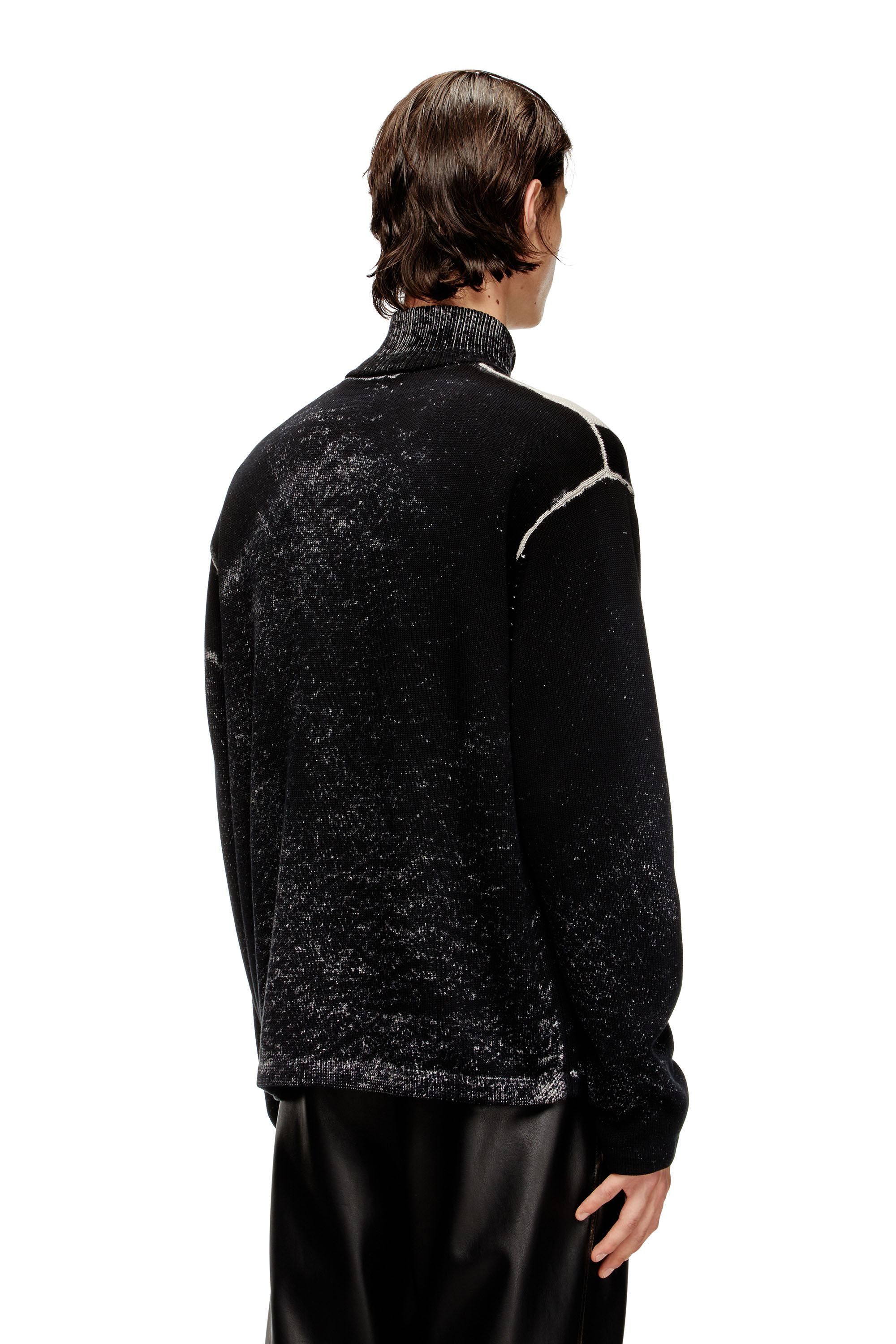 Diesel - K-OLIBA-JKT, Cardican con zip a strisce con stampa interna Uomo in Multicolor - 4