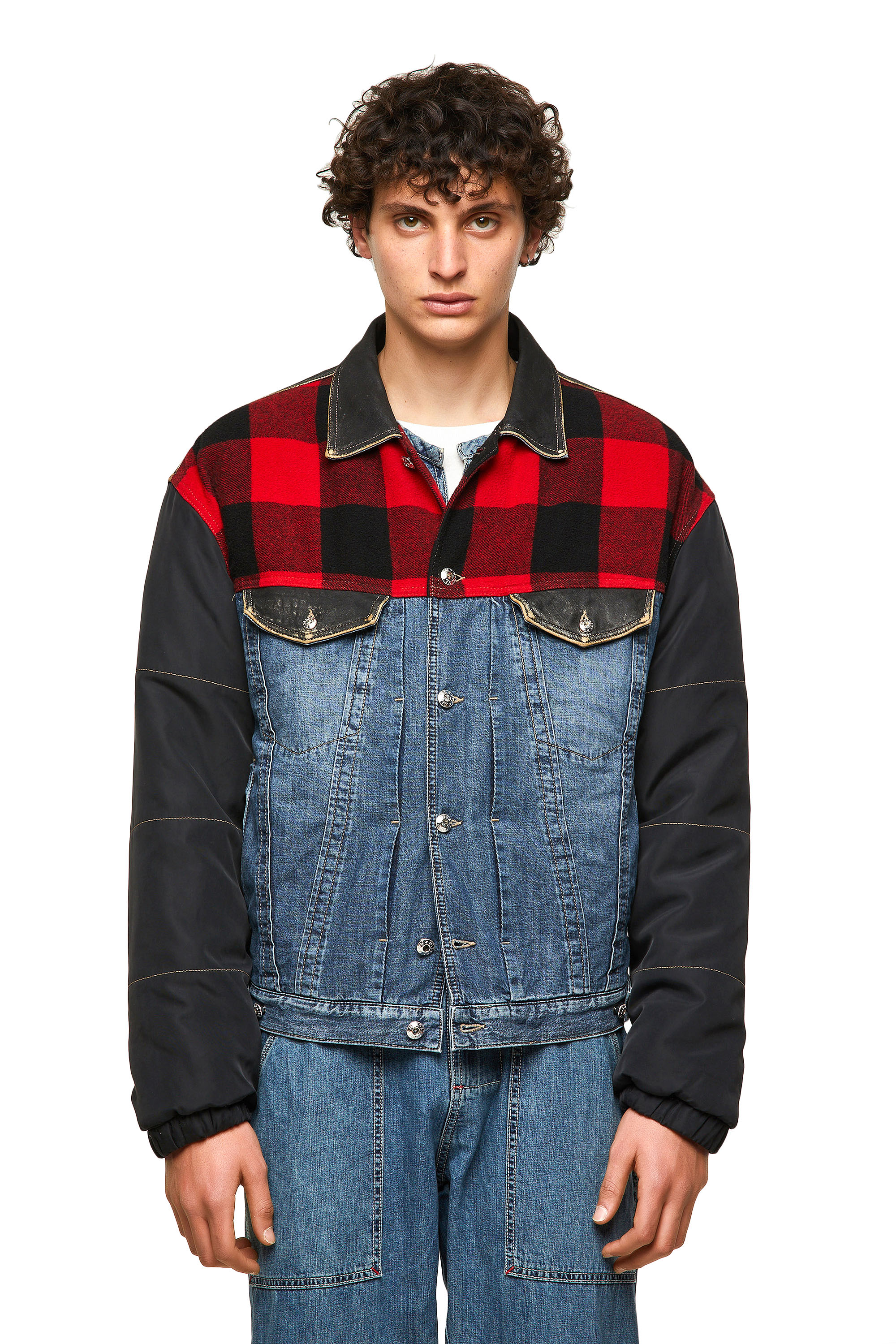 DxD-J1, Blu/Nero - Giacche in denim