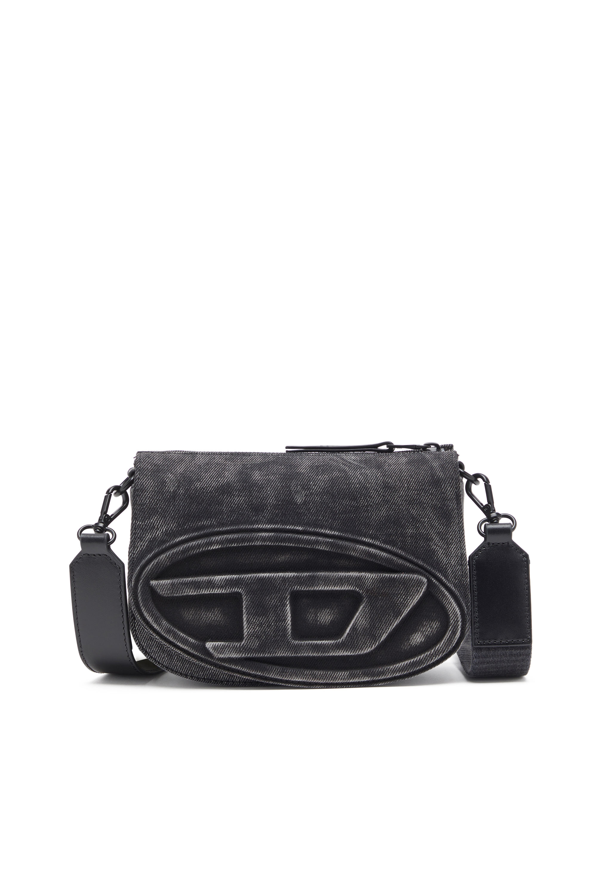 Diesel - 1DR CAMERA BAG, 1DR-Camera bag in denim stonewashed Uomo in Nero - 1