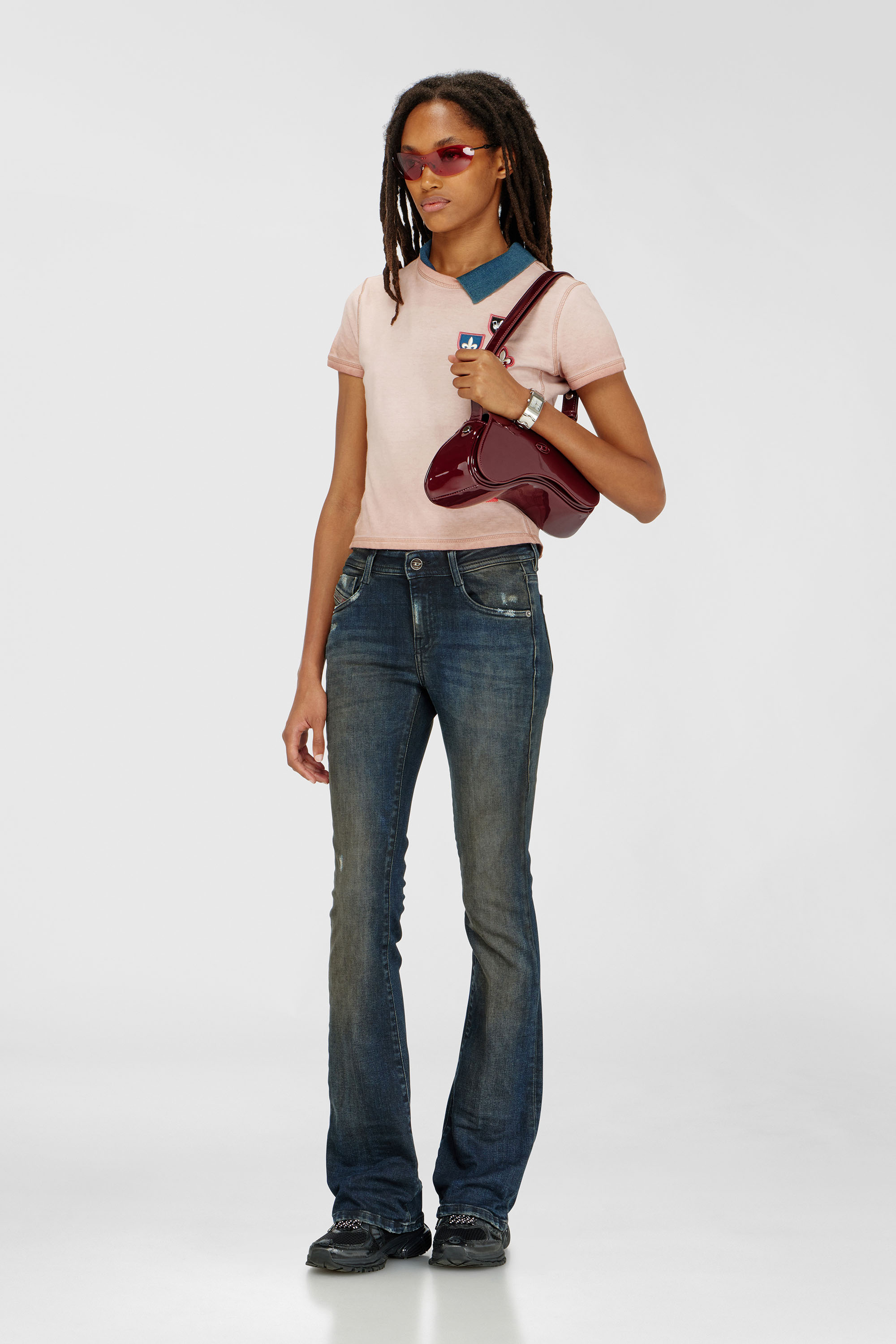 Diesel - Bootcut Jeans 1969 D-Ebbey 09P69 Donna, Blu Scuro - Image 1