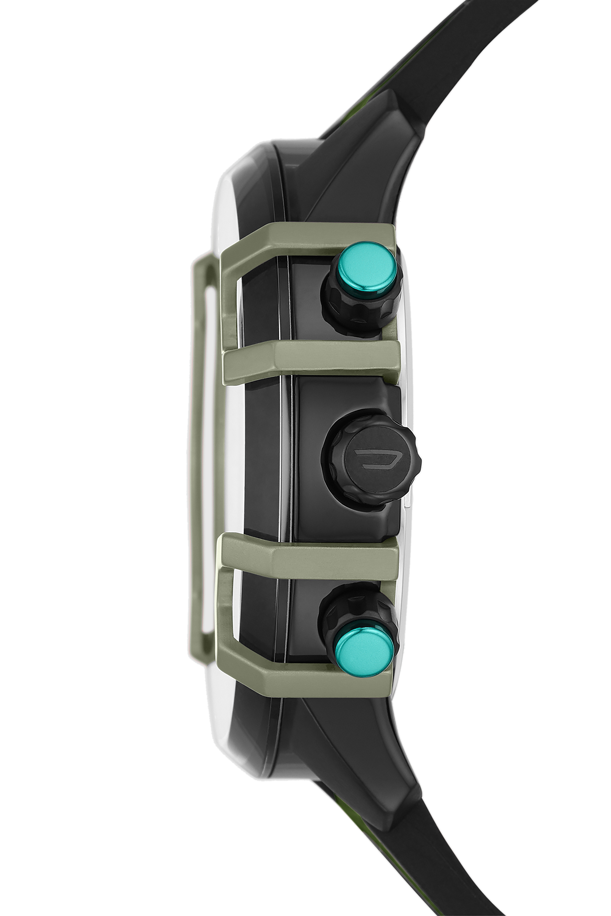 Diesel - DZ4563, Cronografo Griffed con cinturino in tela verde Uomo in Verde - 3