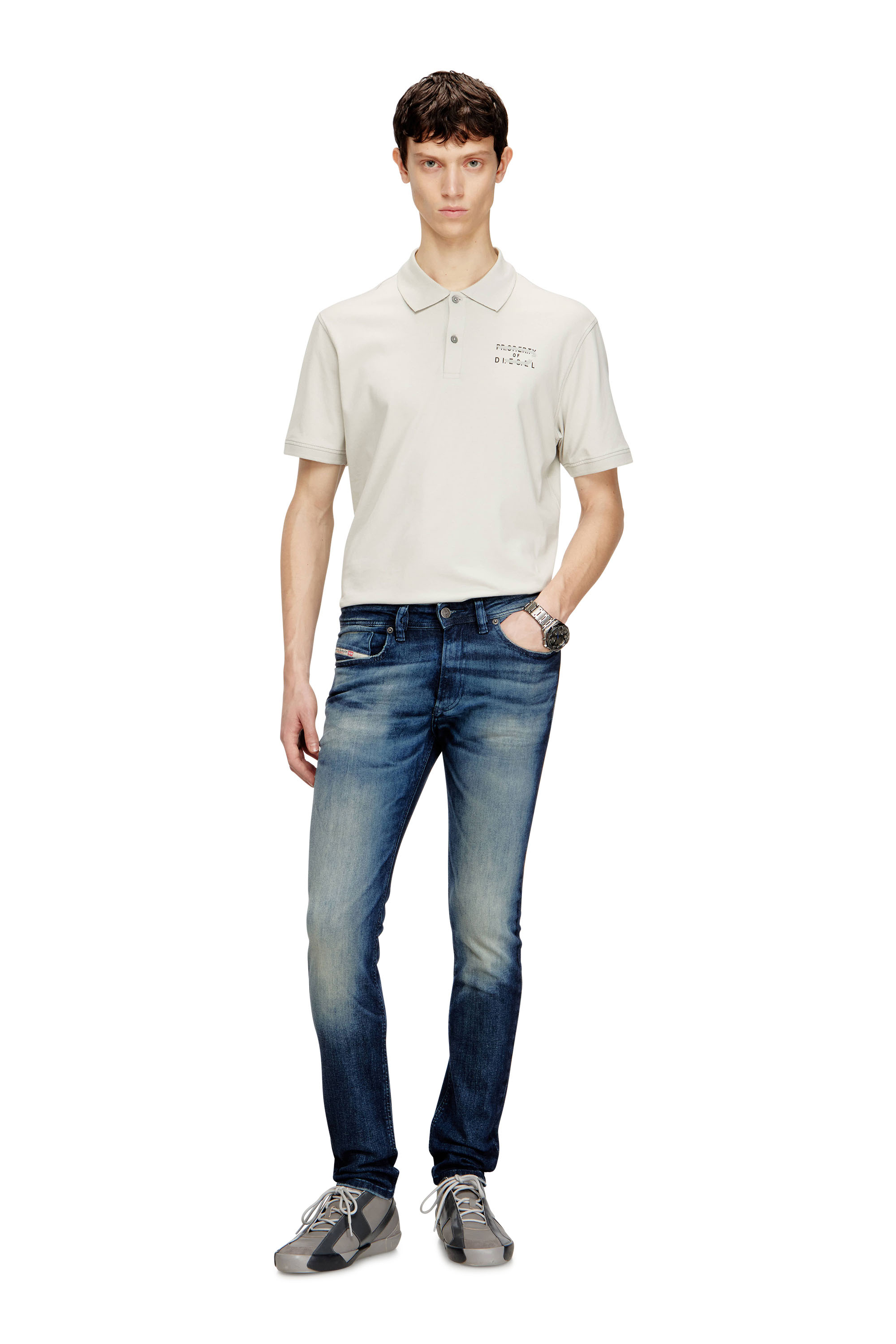 Diesel - Skinny Jeans 1979 Sleenker 0ADBM Uomo, Blu Scuro - Image 1