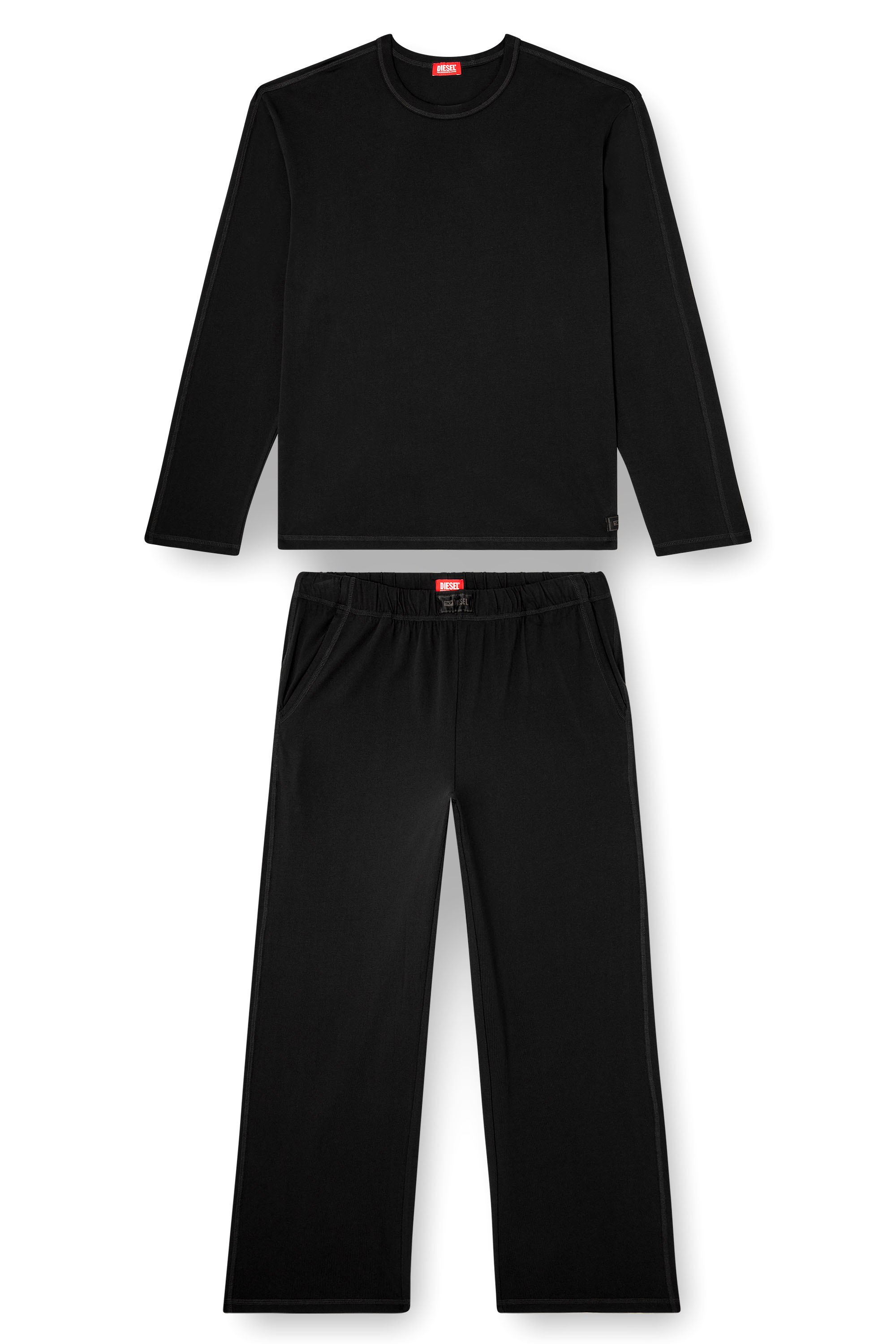 Diesel - SET-ADRIAN-UTLT, Pigiama in jersey di cotone Uomo in ToBeDefined - 4