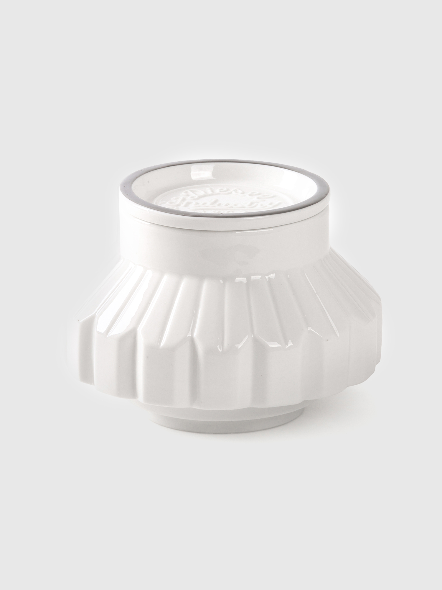 Diesel - 10905 SIL MACHINE, Vaso di porcellana medio Unisex in Bianco - 2