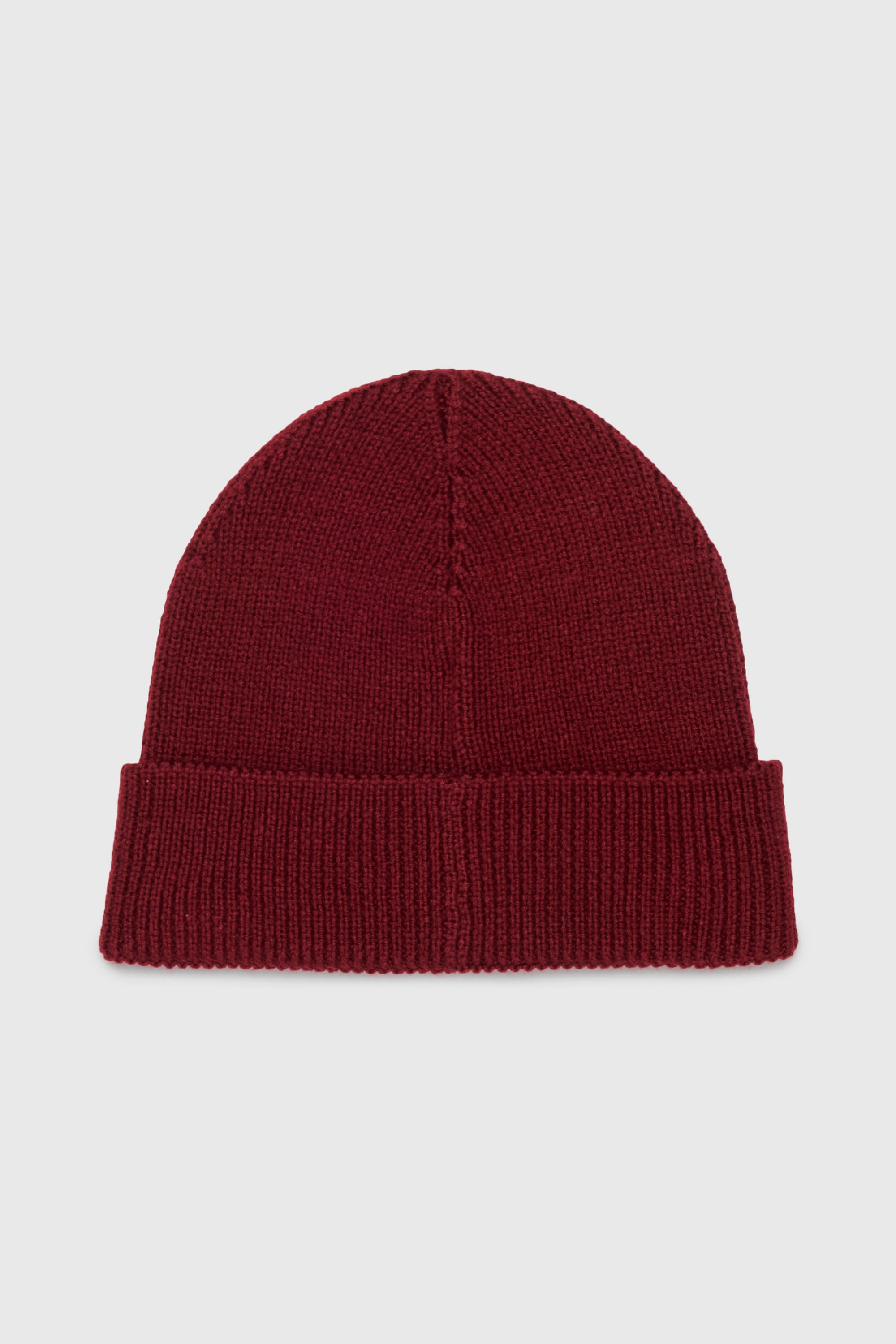 Diesel - FLOT, Berretto in misto lana con patch D logo Unisex in Rosso - 2