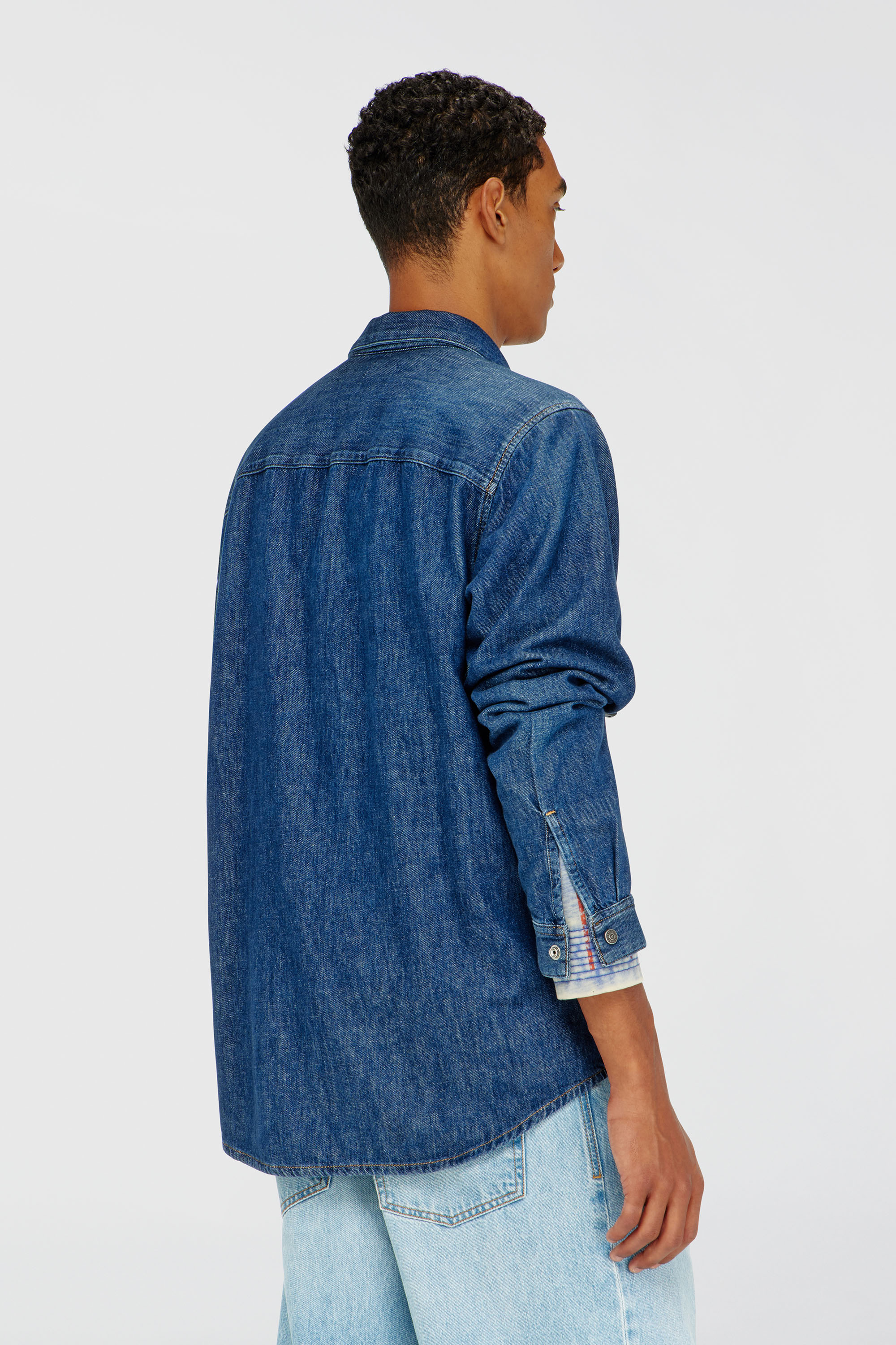 Diesel - D-SIMPLY, Camicia in denim Uomo in Blu - 4