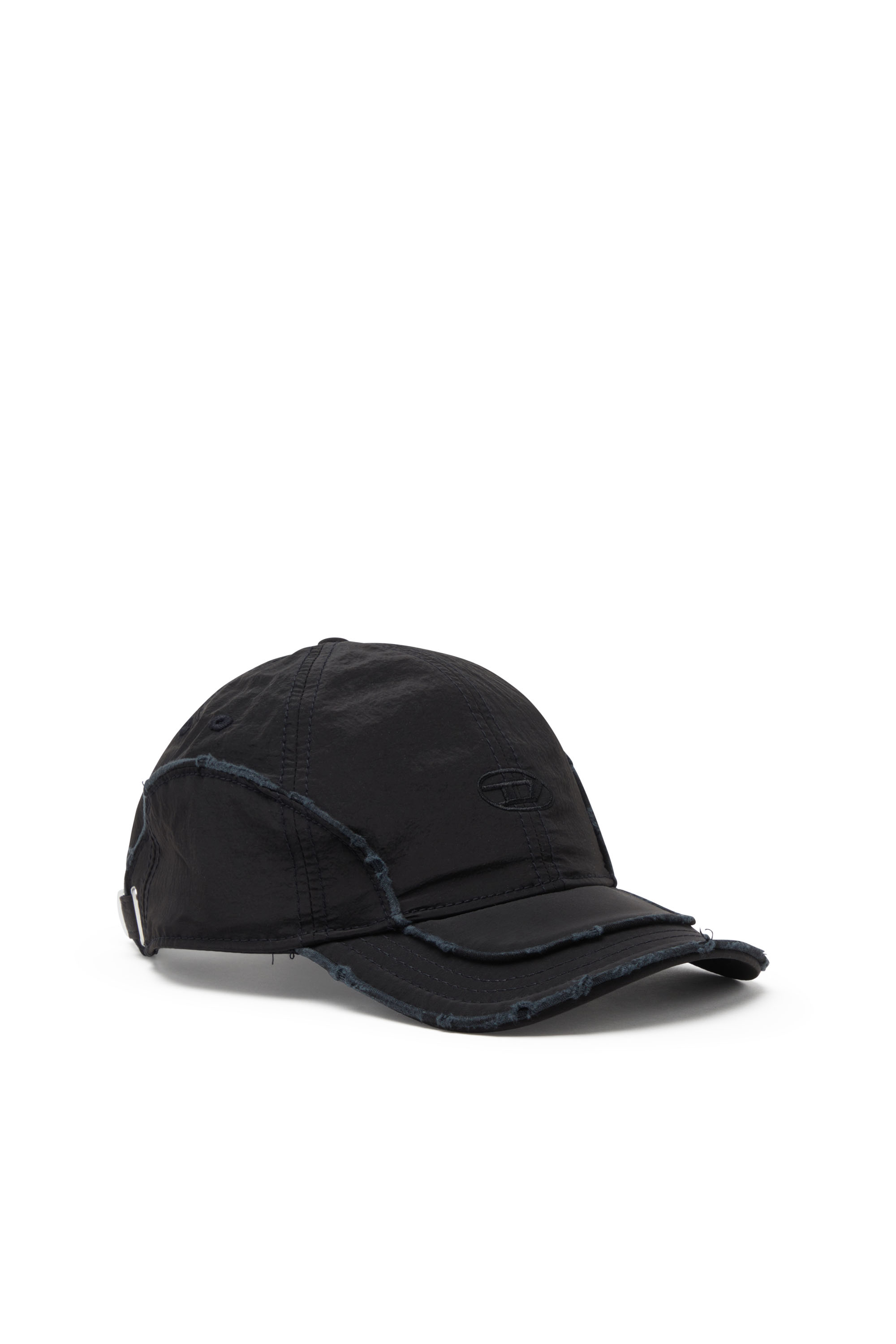 Diesel - C-ONNOR, Cappello da baseball in nylon con logo D Uomo in Nero - 2