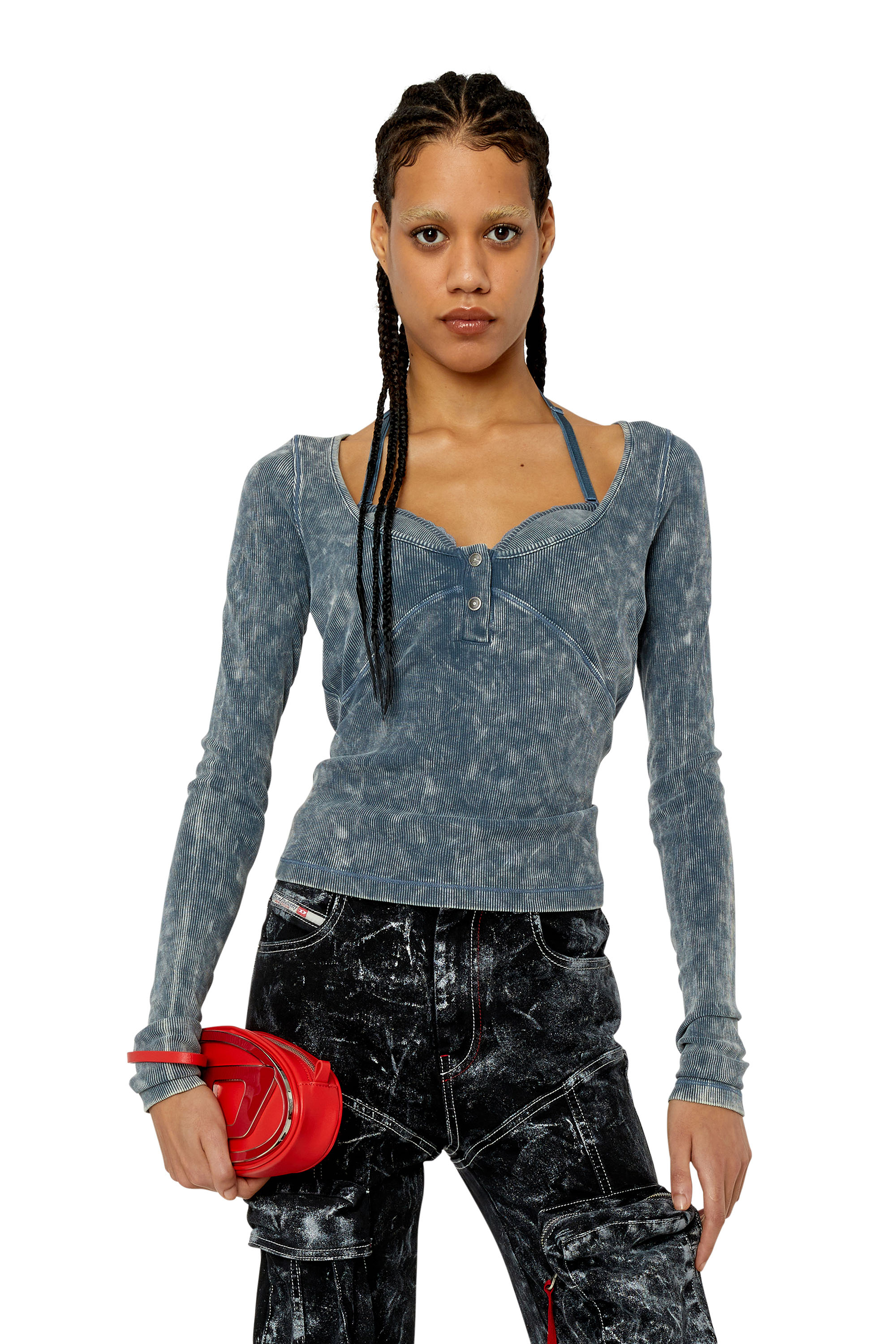Diesel - T-ANALIE, Blu - Image 1