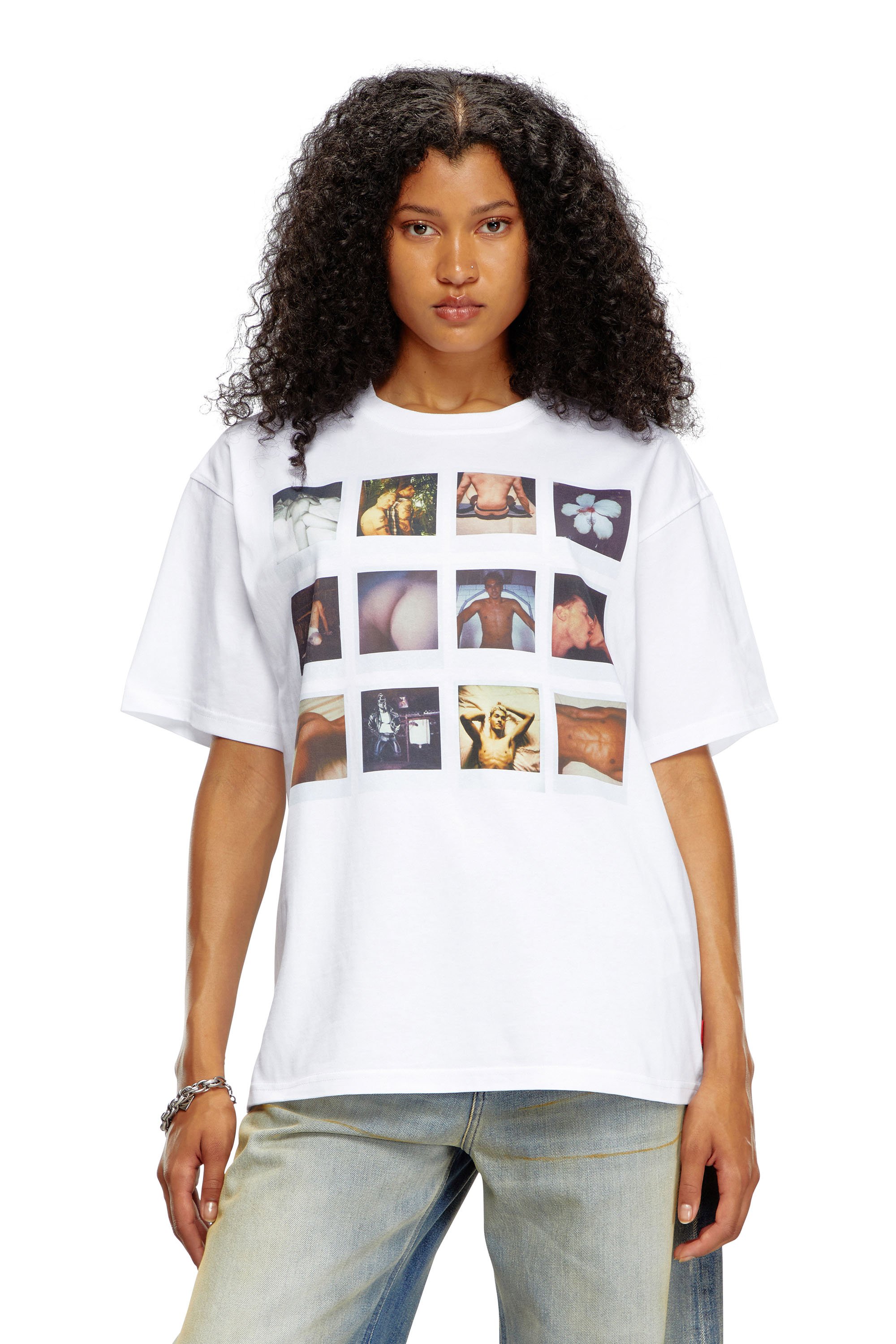 Diesel - PR-T-BOXT-SS, Unisex T-shirt con patch polaroid in Bianco - Image 4