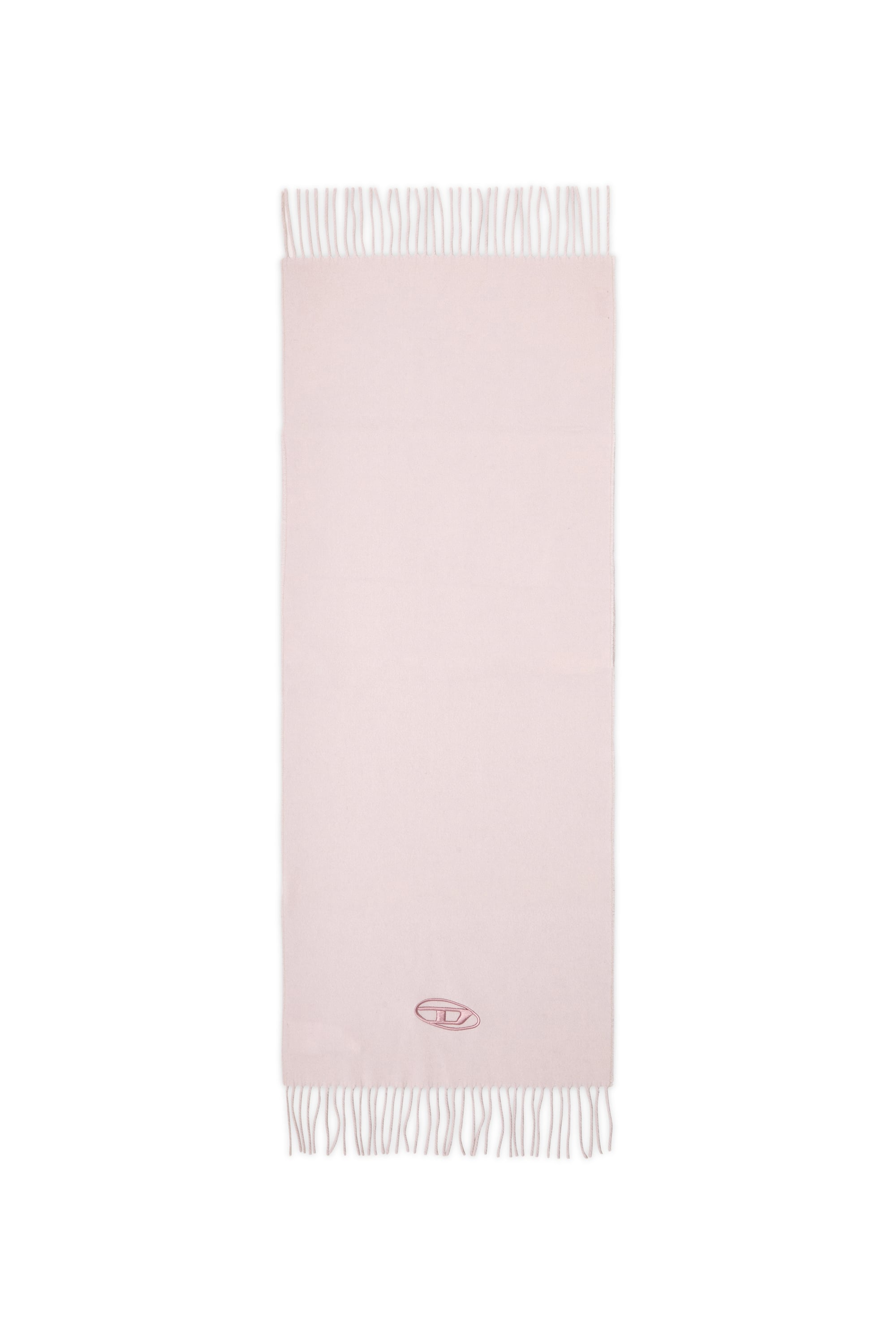 Diesel - S-IMON-D-LONG, Sciarpa in misto lana con bordi frangiati Uomo in Rosa - 2