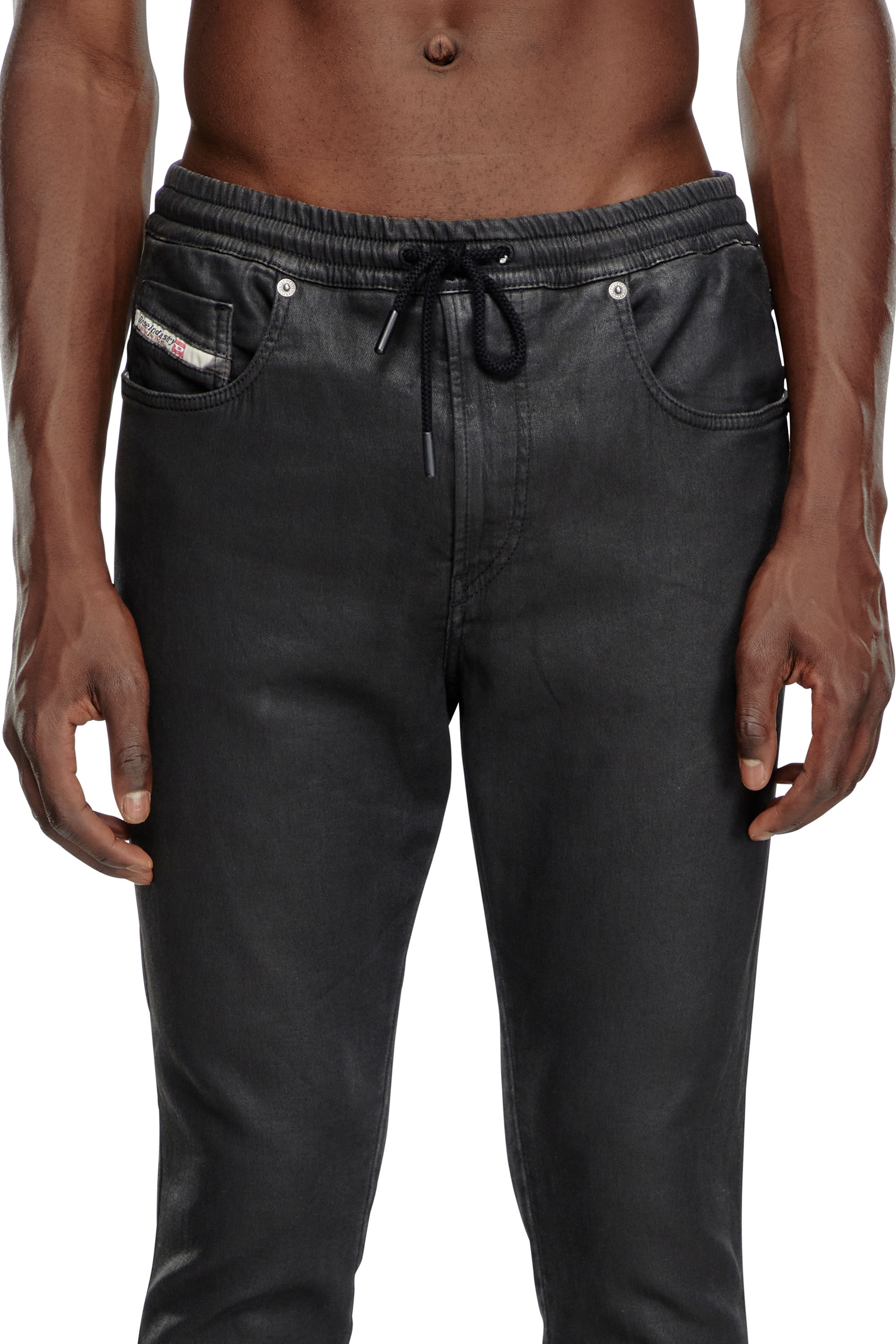 Diesel - Uomo Slim 2060 D-Strukt Joggjeans® 068LP, Nero/Grigio scuro - Image 5