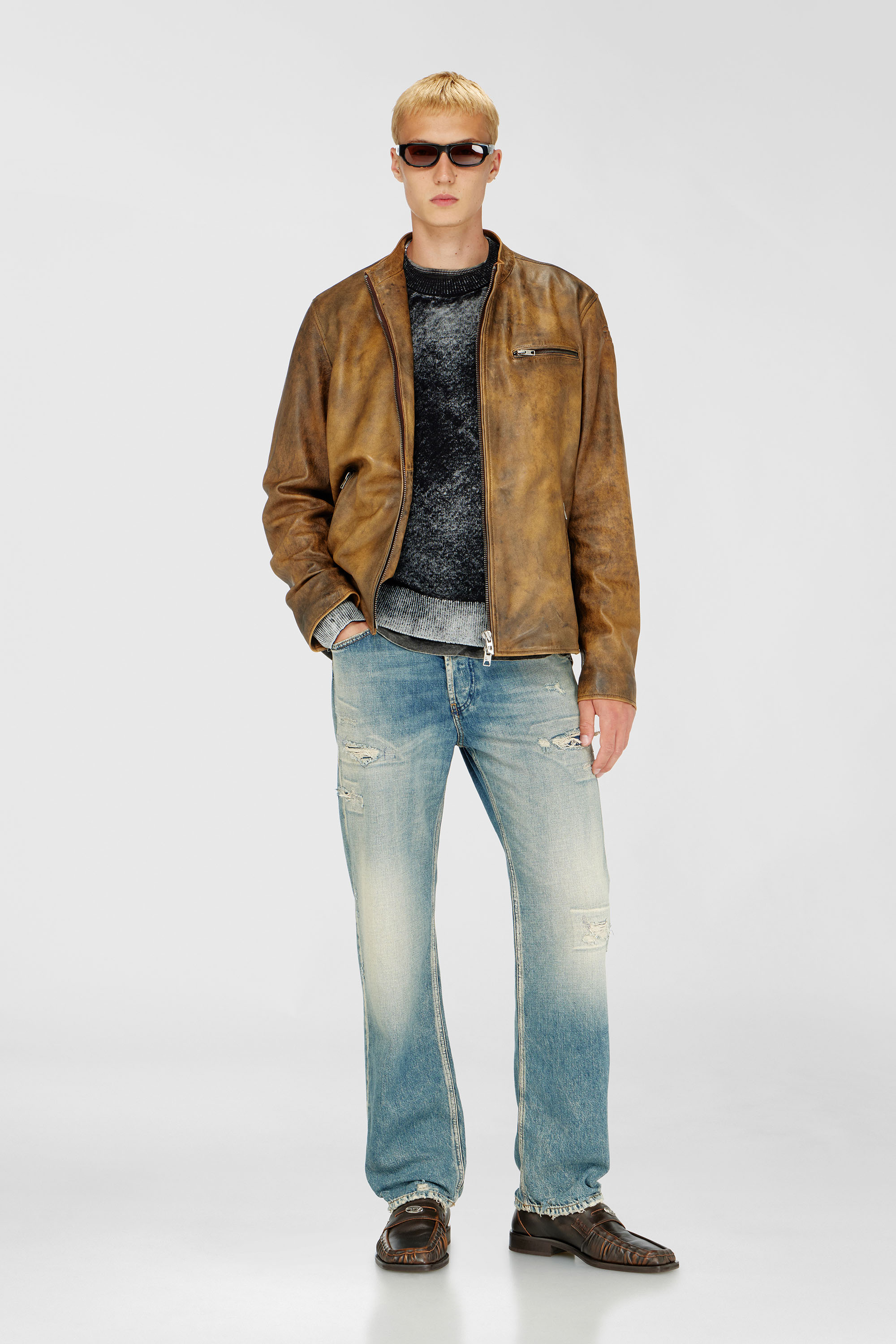 Diesel - K-LAURENT, Maglia con stampa interna sfumata Uomo in Nero - 2