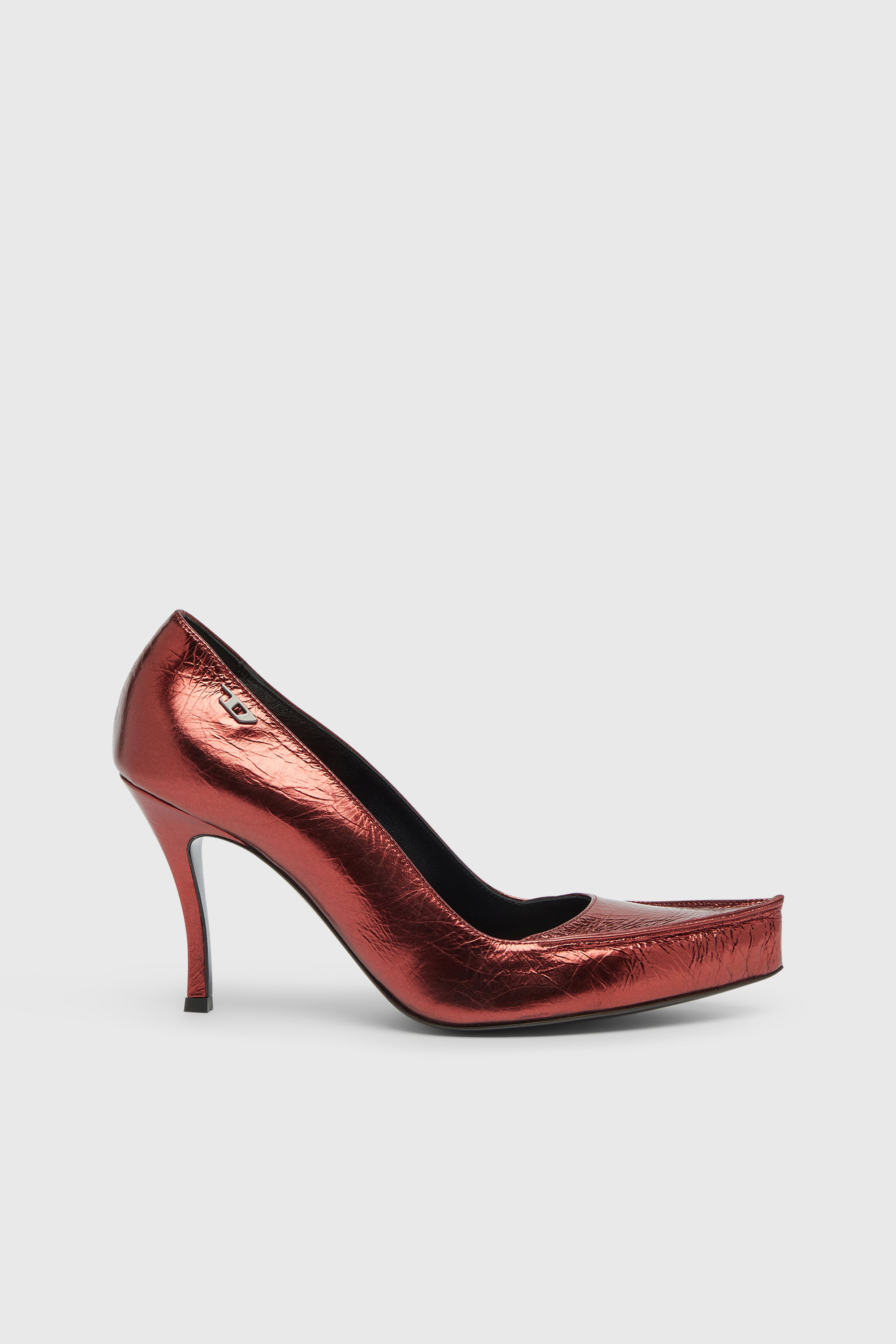 Diesel - D-LUCETTE-90-PUMP D, D-Lucette-D&eacute;collet&eacute; in pelle specchiata Donna in ToBeDefined - 1