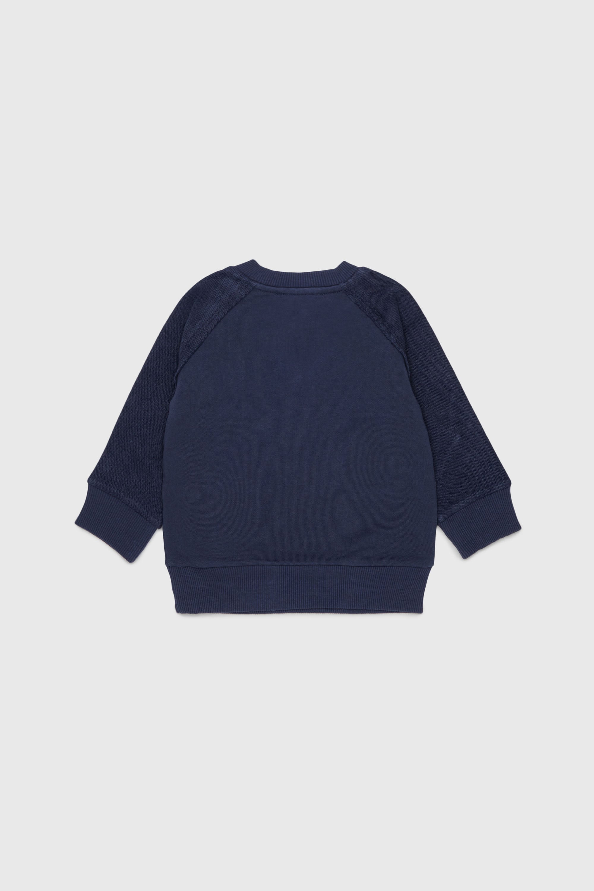 Diesel - SEANSB, Felpa in cotone con logo effetto sfrangiato Uomo in Blu - 2