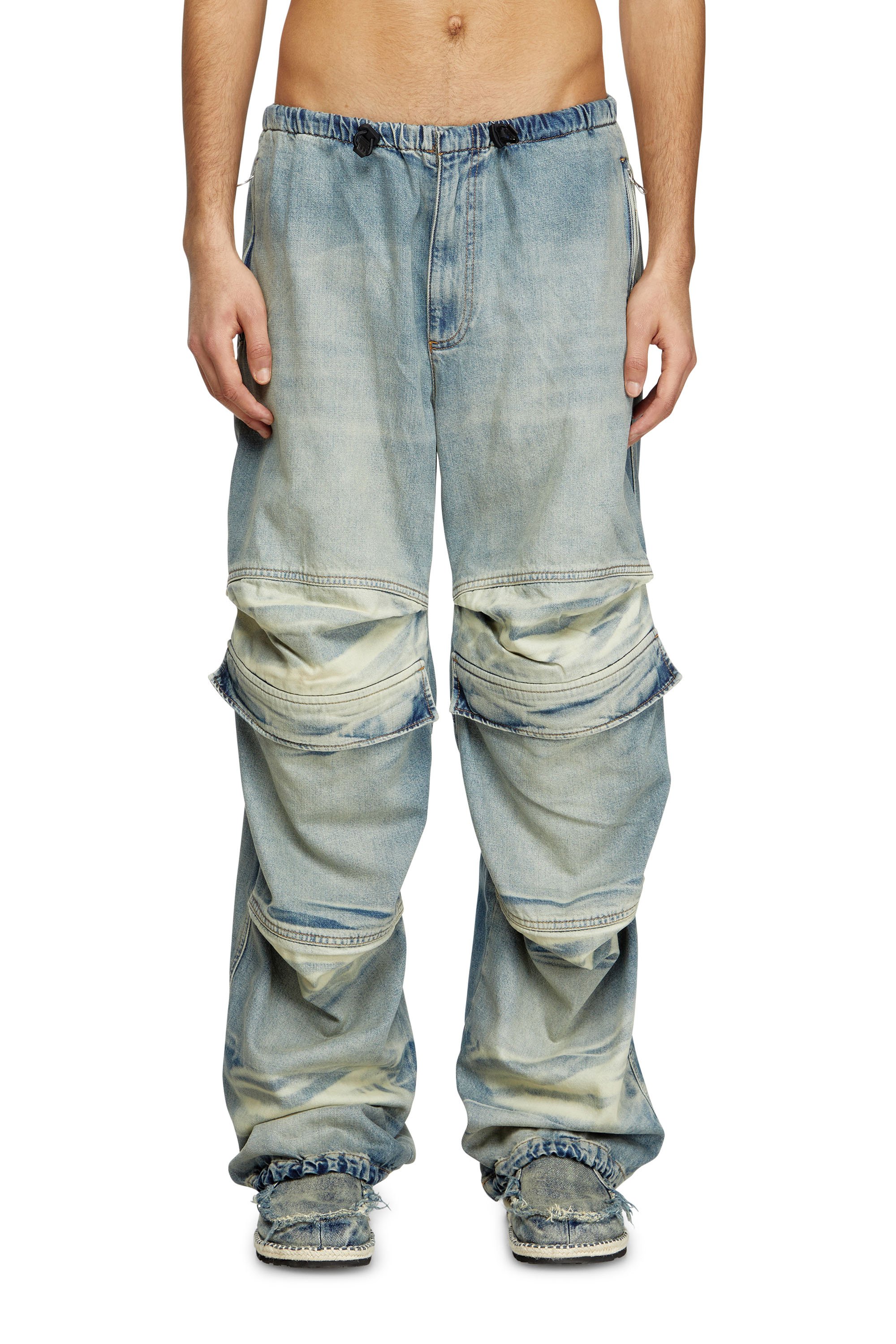 Diesel - Relaxed Jeans D-Dayetz 0ABDF Unisex, Blu Chiaro - Image 1