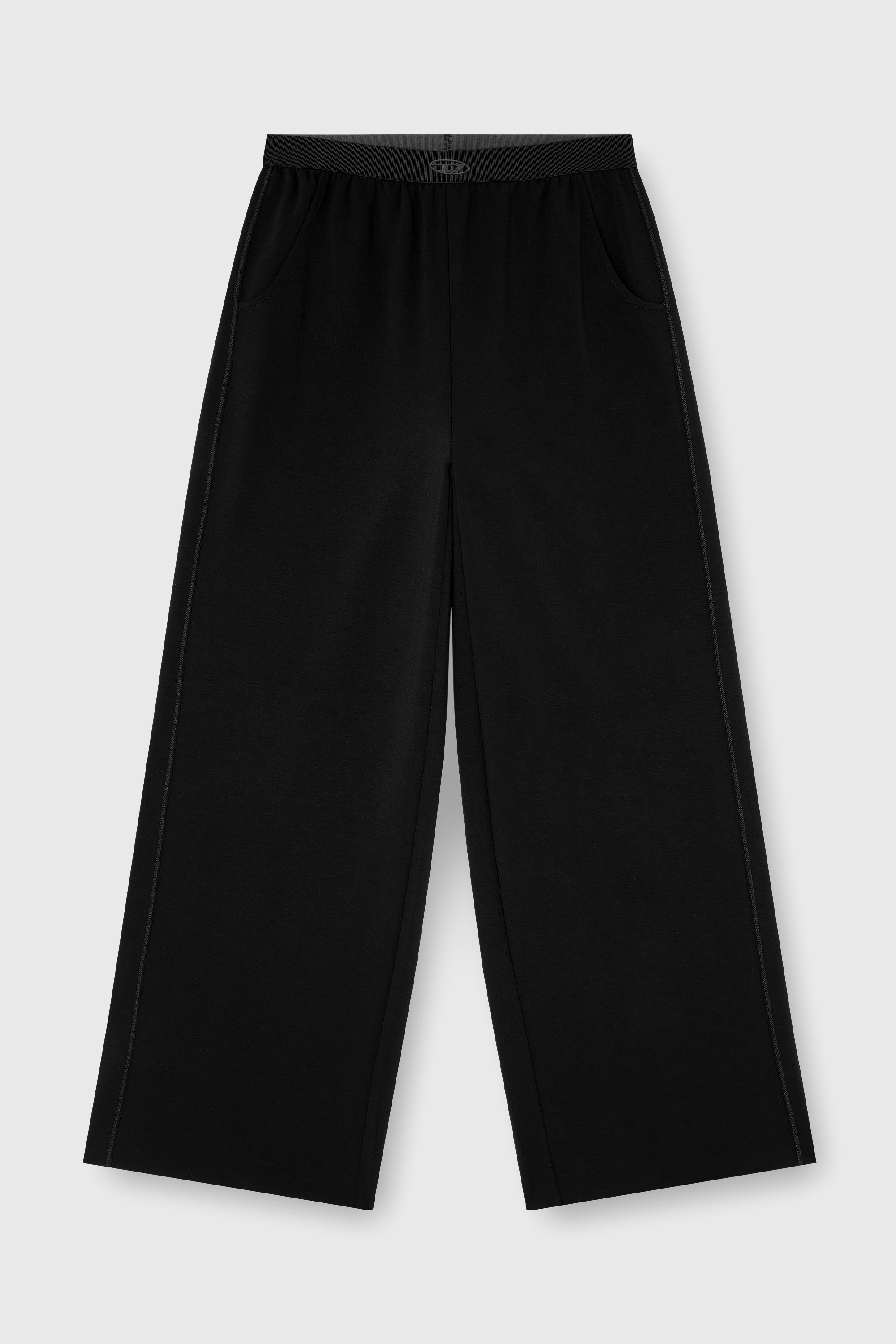 Diesel - ALYSA-UTLT, Pantaloni da tuta in scuba stretch leggero Donna in Nero - 2