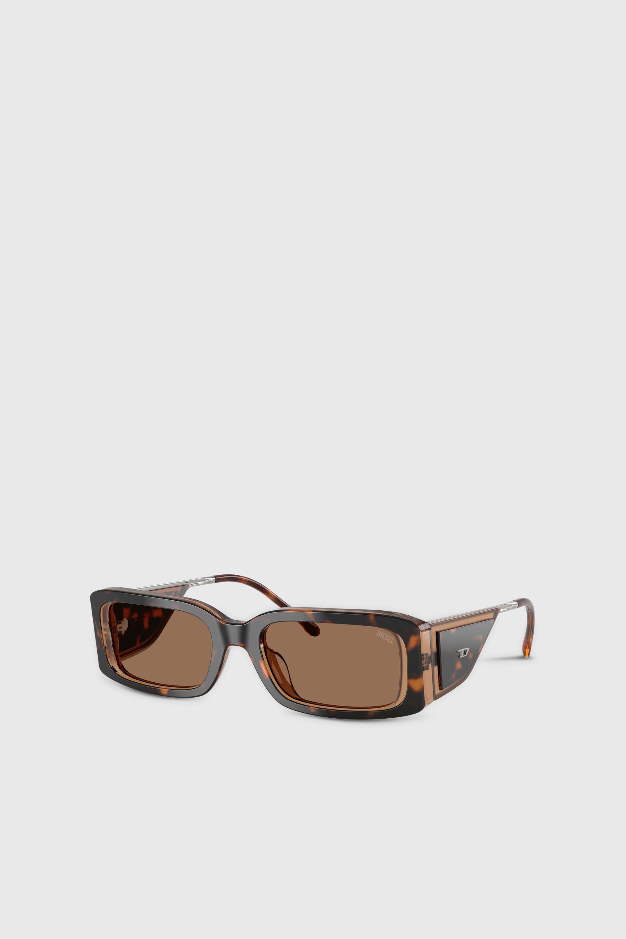 Diesel - 0DL2017U, Occhiali da sole rettangolari Unisex in Marrone - 2