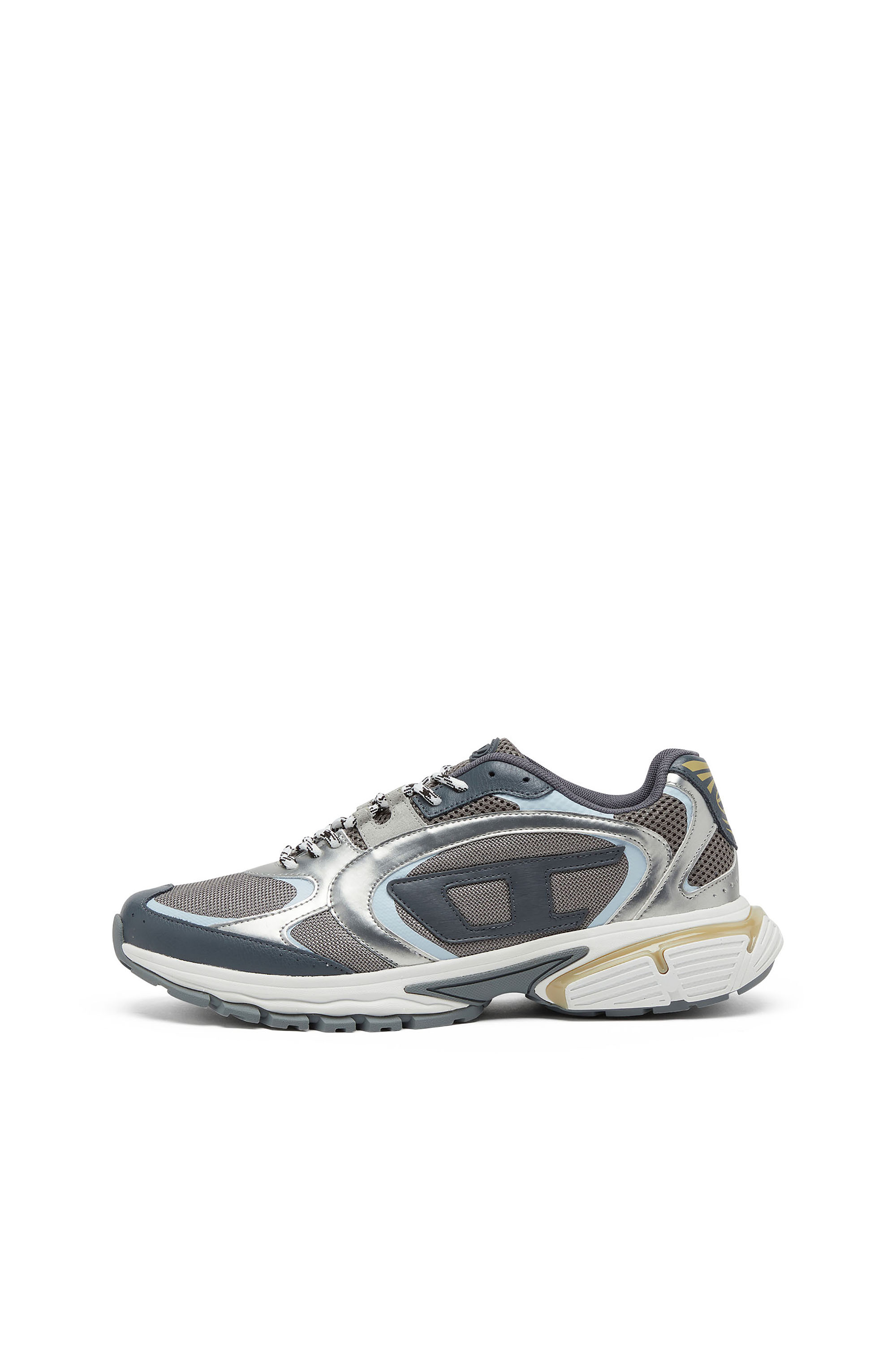 Diesel - S-PRO-V-DENSE LOW, S-Pro-V-Dense-Sneaker metallizzate in rete e PU Uomo in Multicolor - 8