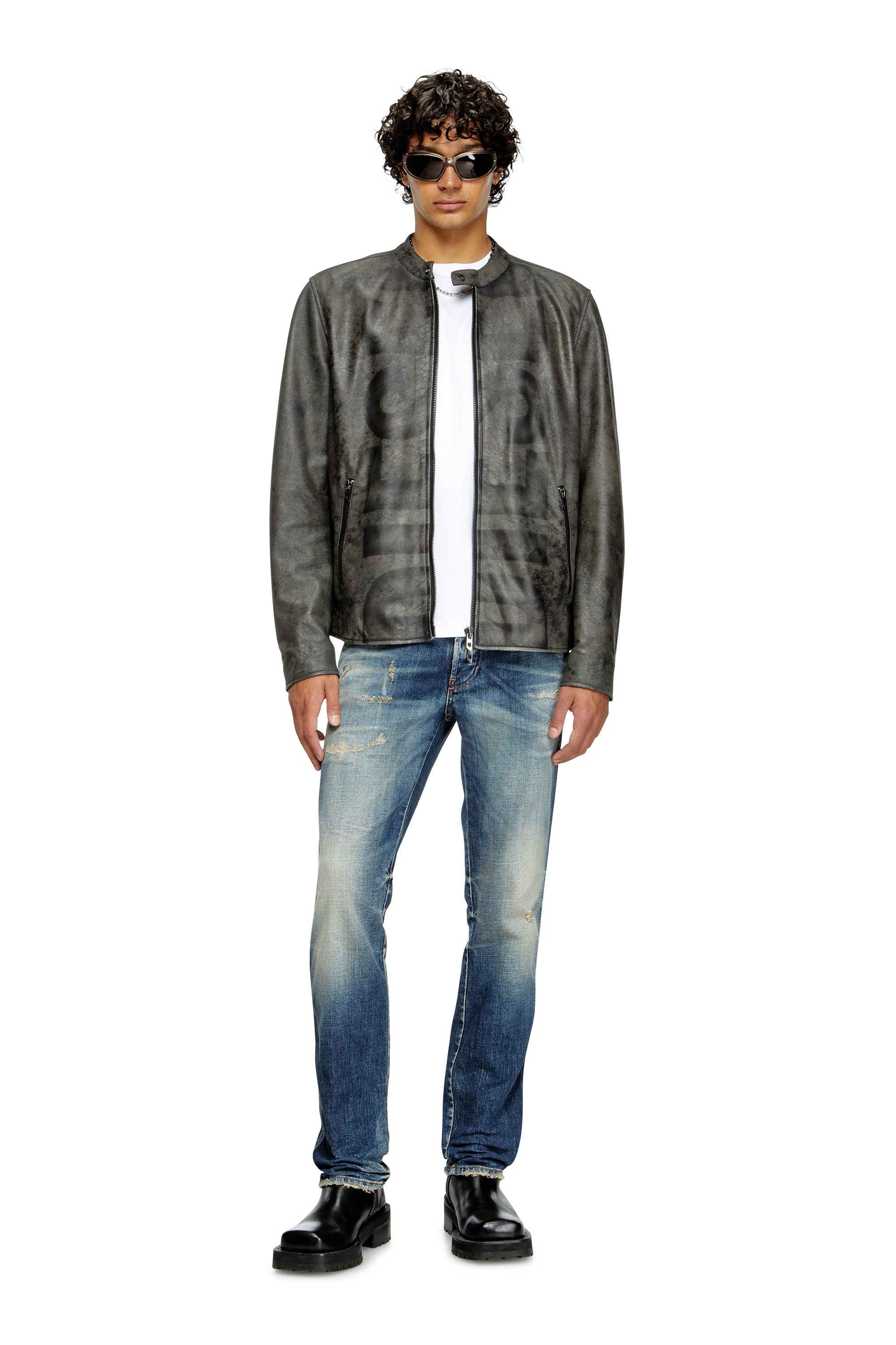 Diesel - T-MIEGOR-K77, T-shirt in cotone mercerizzato Uomo in Bianco - 2