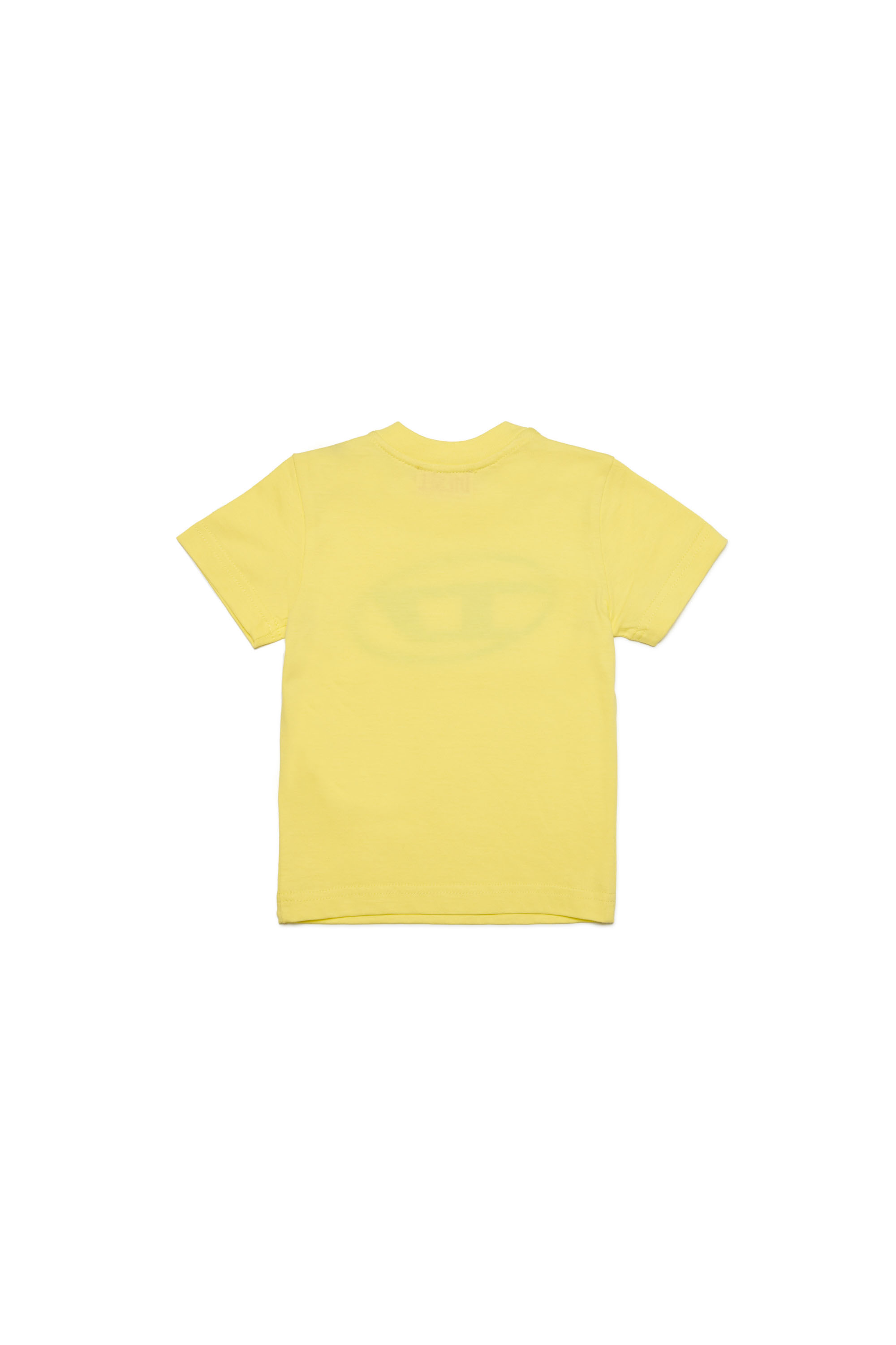 Diesel - TCERB, Unisex T-shirt with Oval D logo in Yellow - Image 2