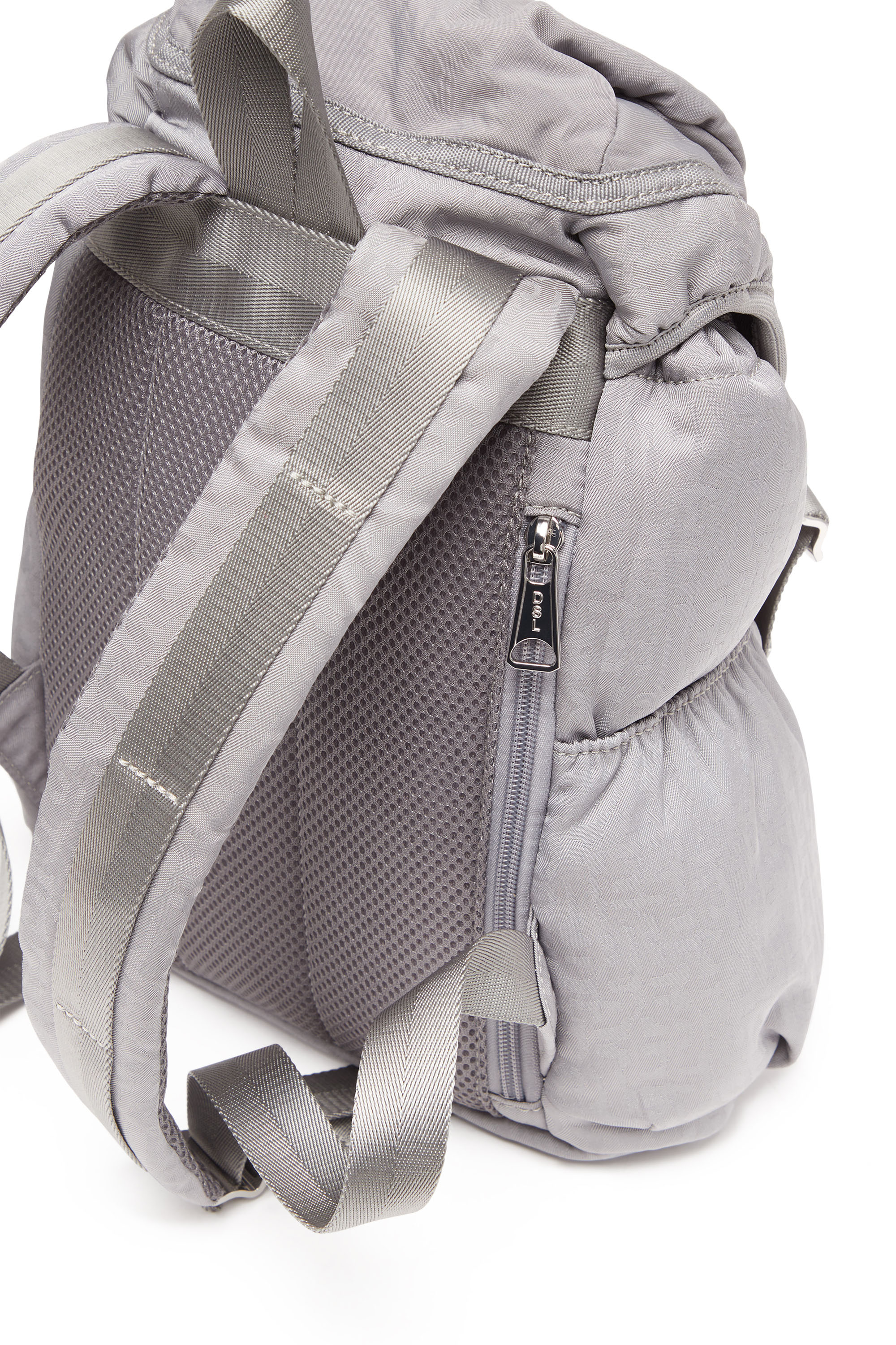 Diesel - NYLON MONO BACKPACK S X, Grigio - Image 5