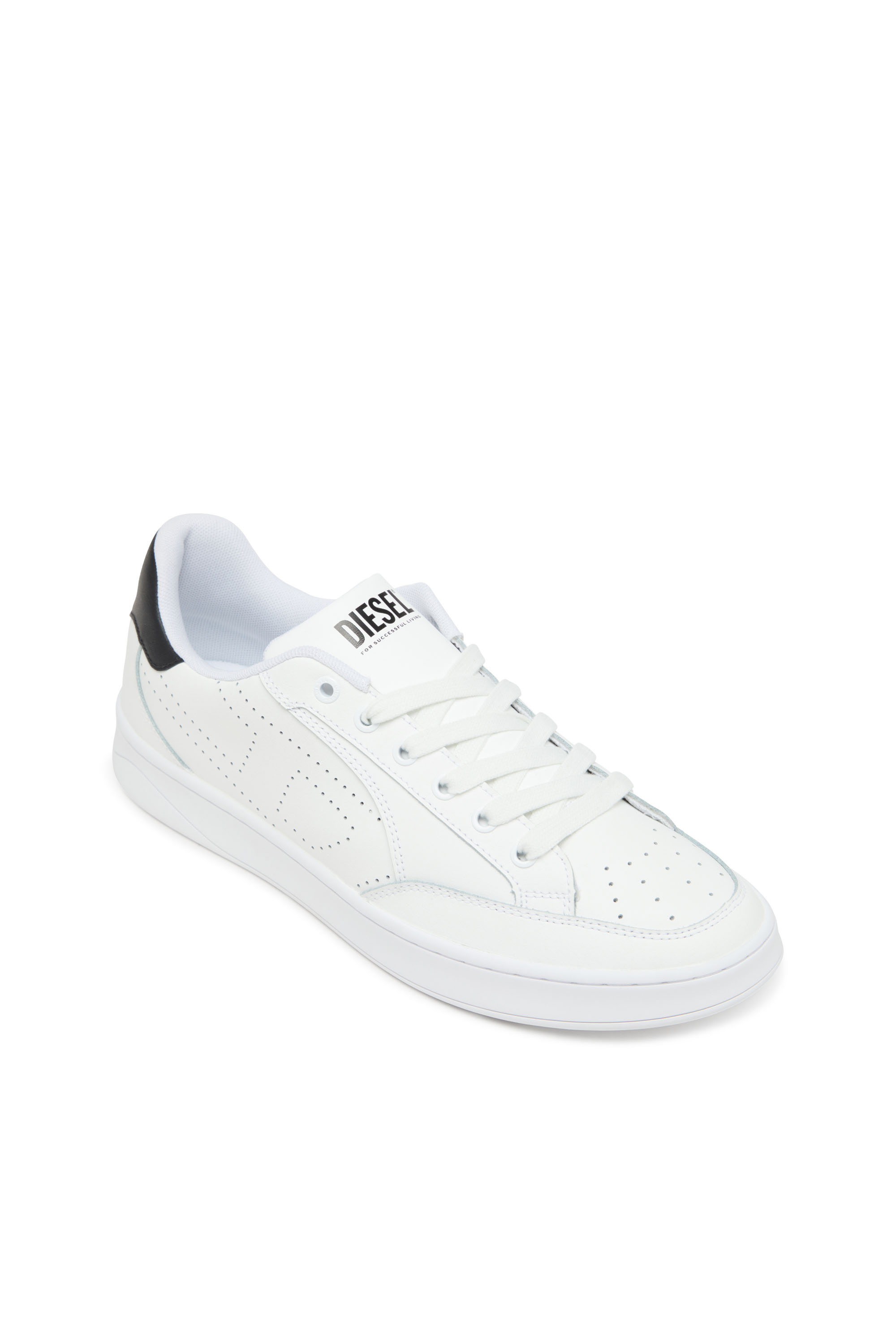 Diesel - S-DAKOTA LOW, S-Dakota-Sneaker in pelle con logo perforato Uomo in Multicolor - 6