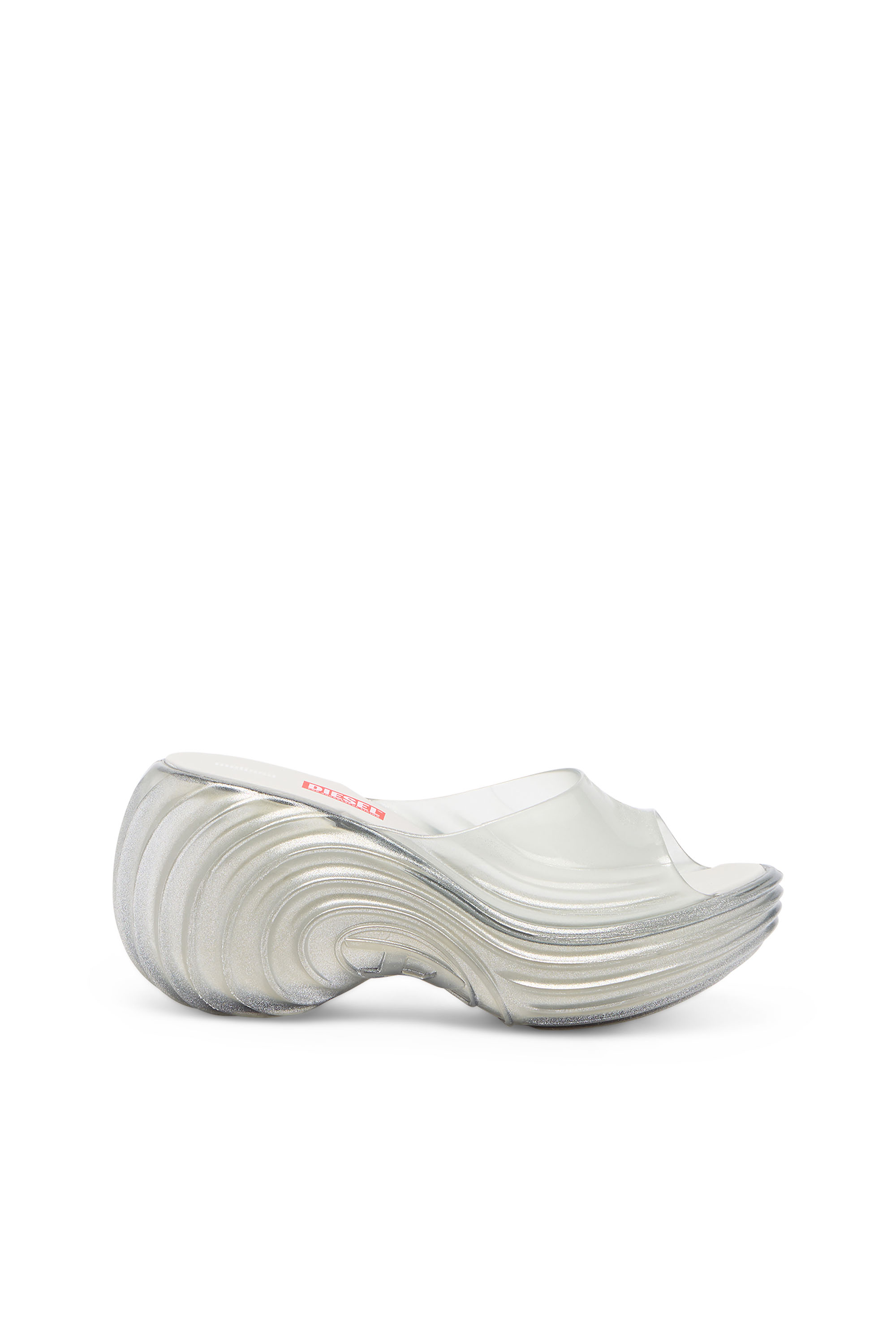 Diesel - MELISSA QUANTUM PLATFORM, Mule platform in Melflex&reg; Donna in Argento - 1