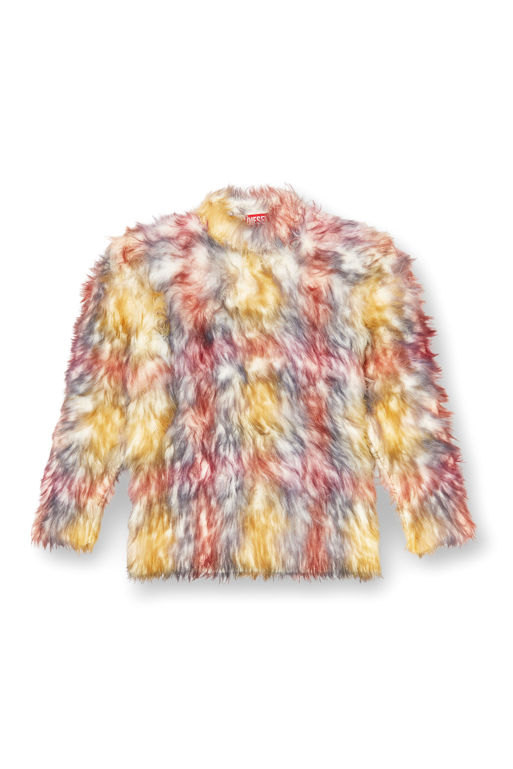 Diesel - M-BERRY, Maglione fluffy con stampa a quadri Donna in Multicolor - 2