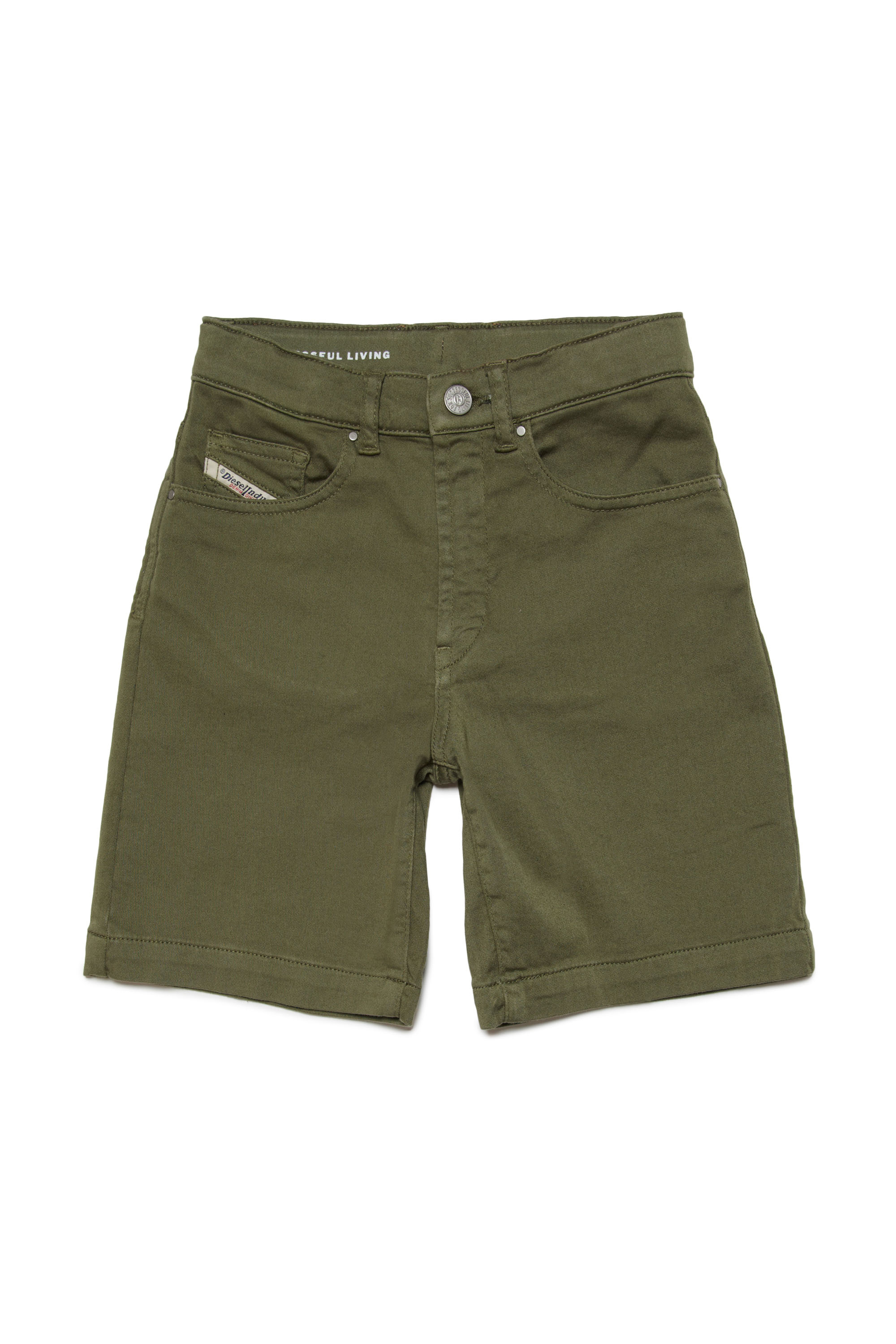 Diesel - D-MACS-SH-J JJJ, Man Bermuda shorts in JoggJeans in Green - Image 1