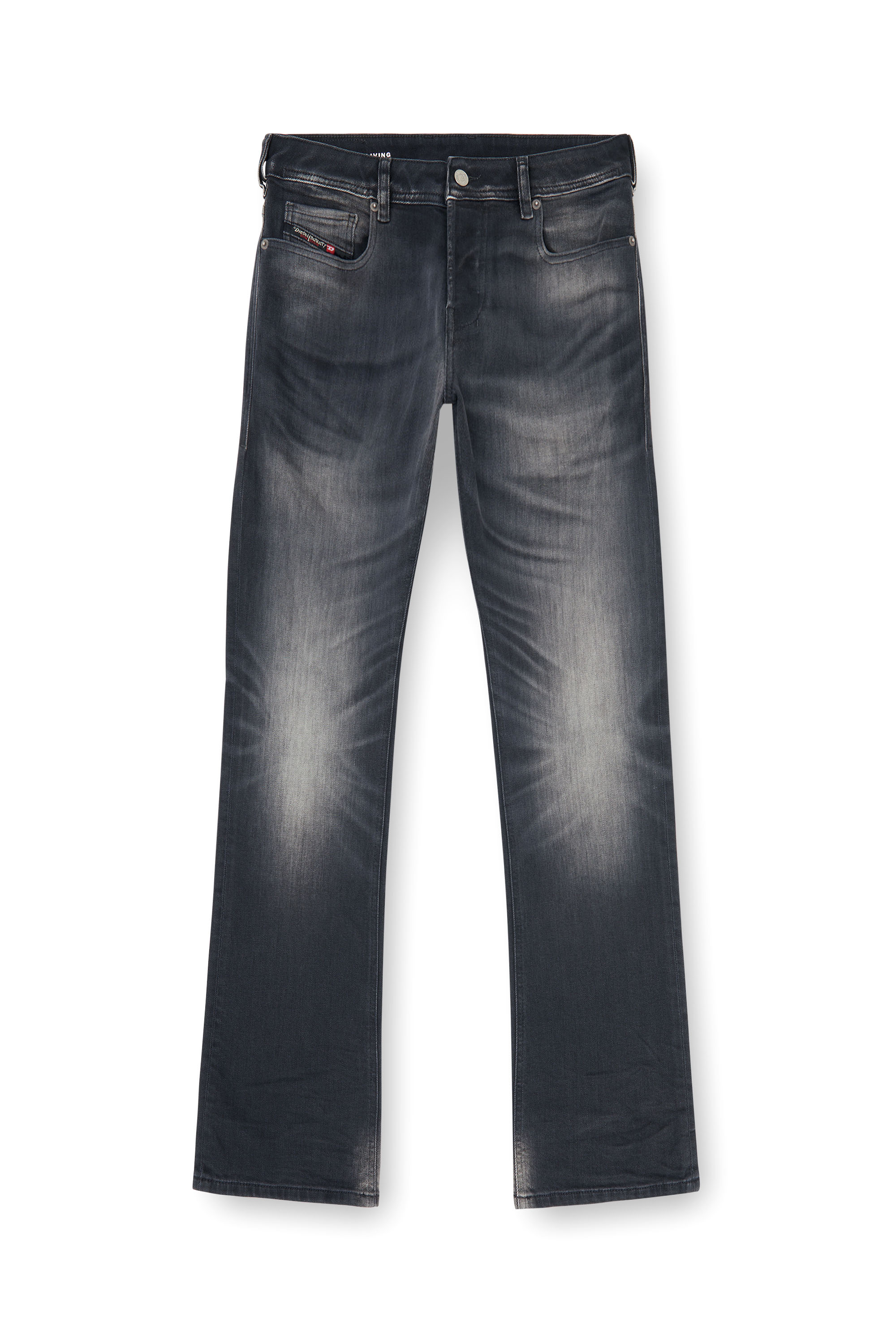 Diesel - Bootcut Jeans 2007 Zatiny 09P38 Uomo, Nero/Grigio scuro - Image 6
