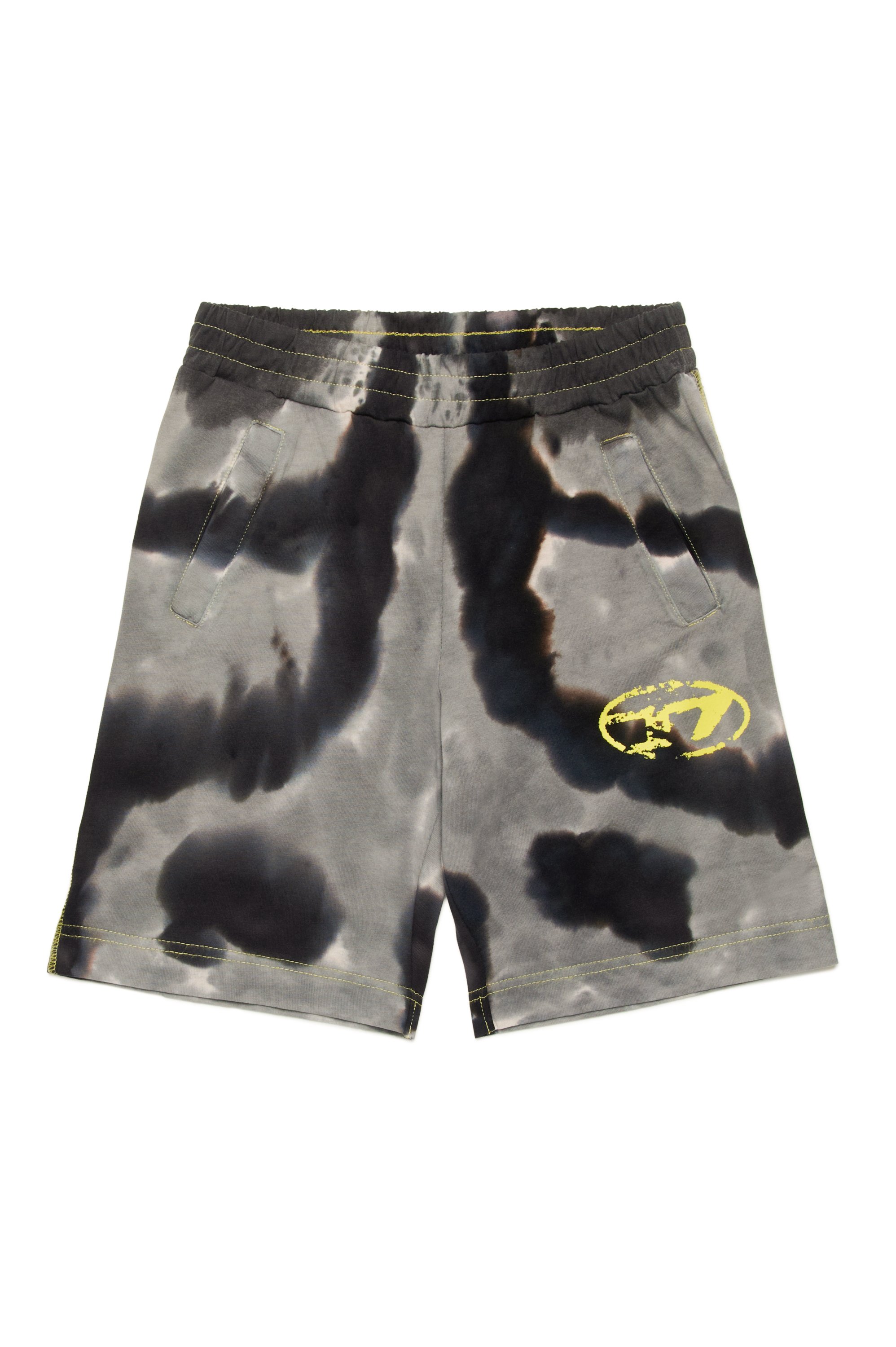 Diesel - PBOBX, Shorts sportivi con stampa batik Uomo in Nero - 1