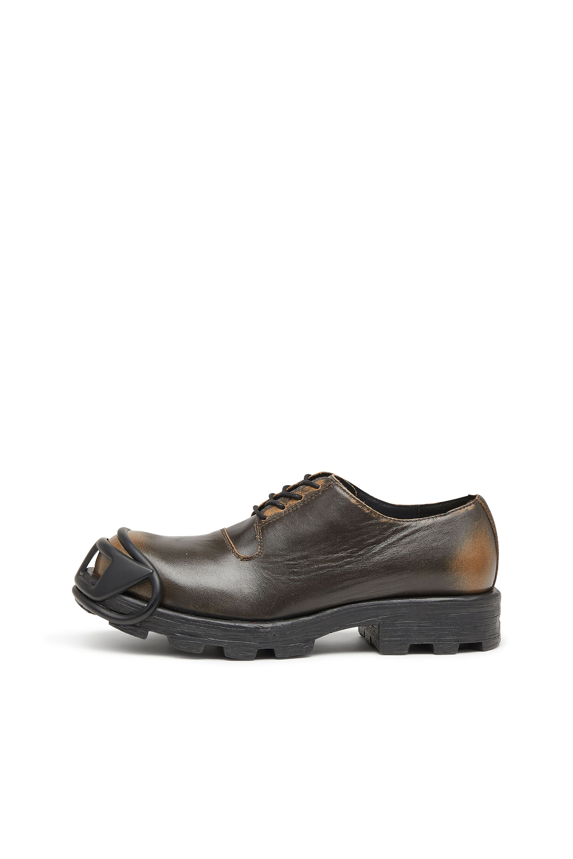 Diesel - D-HAMMER SO D, D-Hammer-Derby in pelle spazzolata Uomo in Marrone - 7