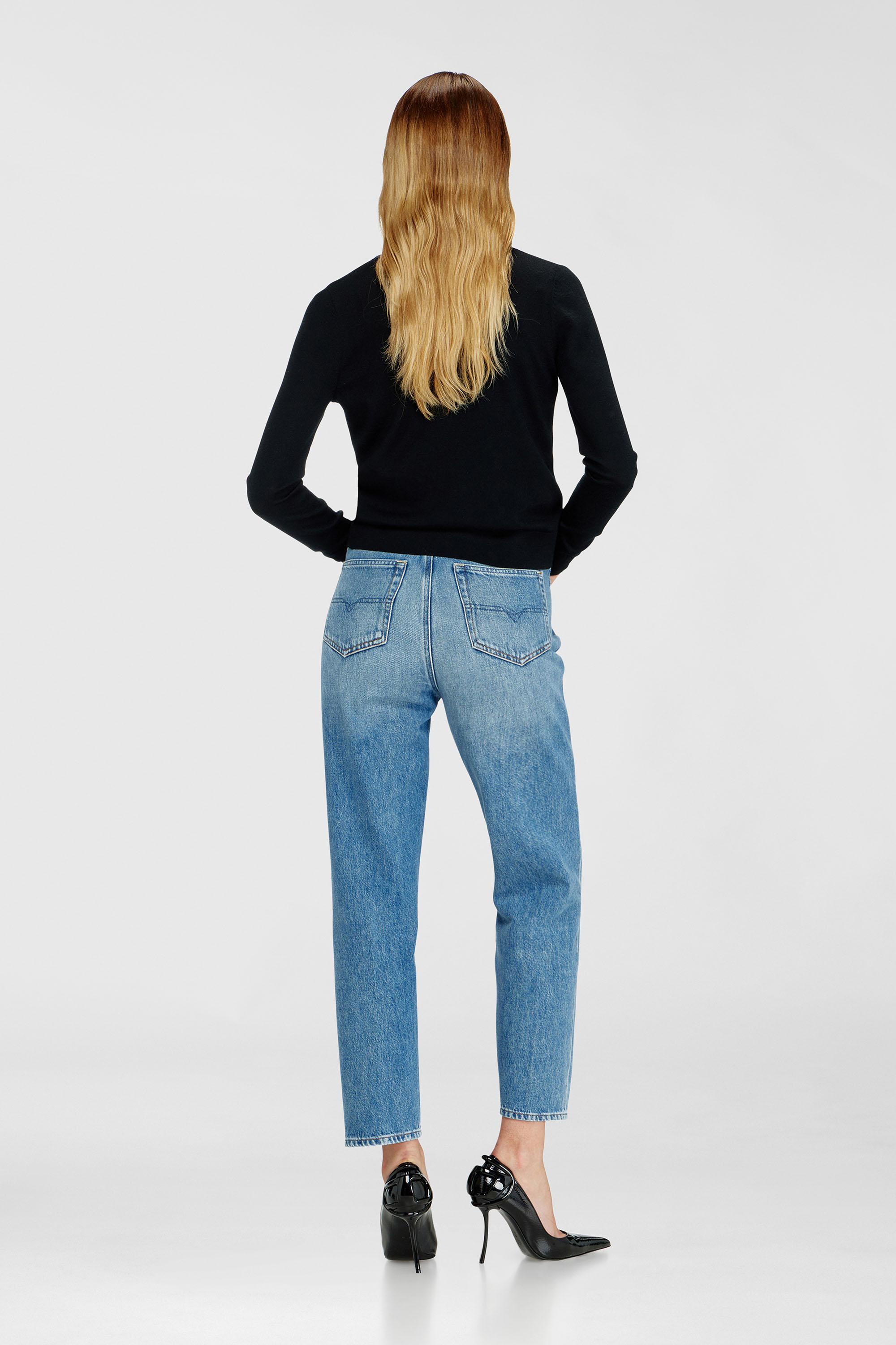 Diesel - Regular Jeans 1981 D-Went 09Q07 Donna, Blu Chiaro - Image 3