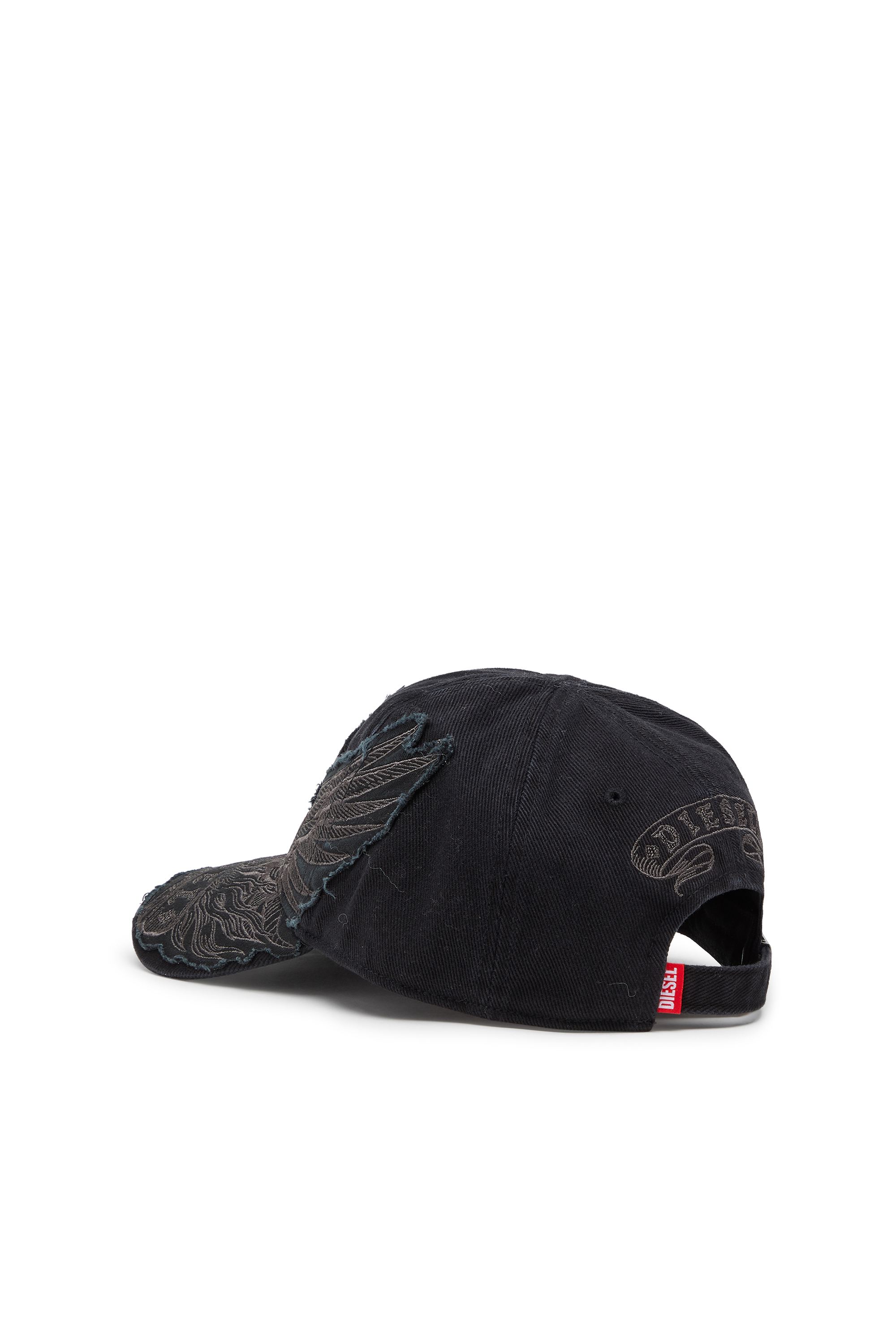 Diesel - C-PHENIX, Cappellino da baseball con ricamo Phoenix Uomo in Nero - 2