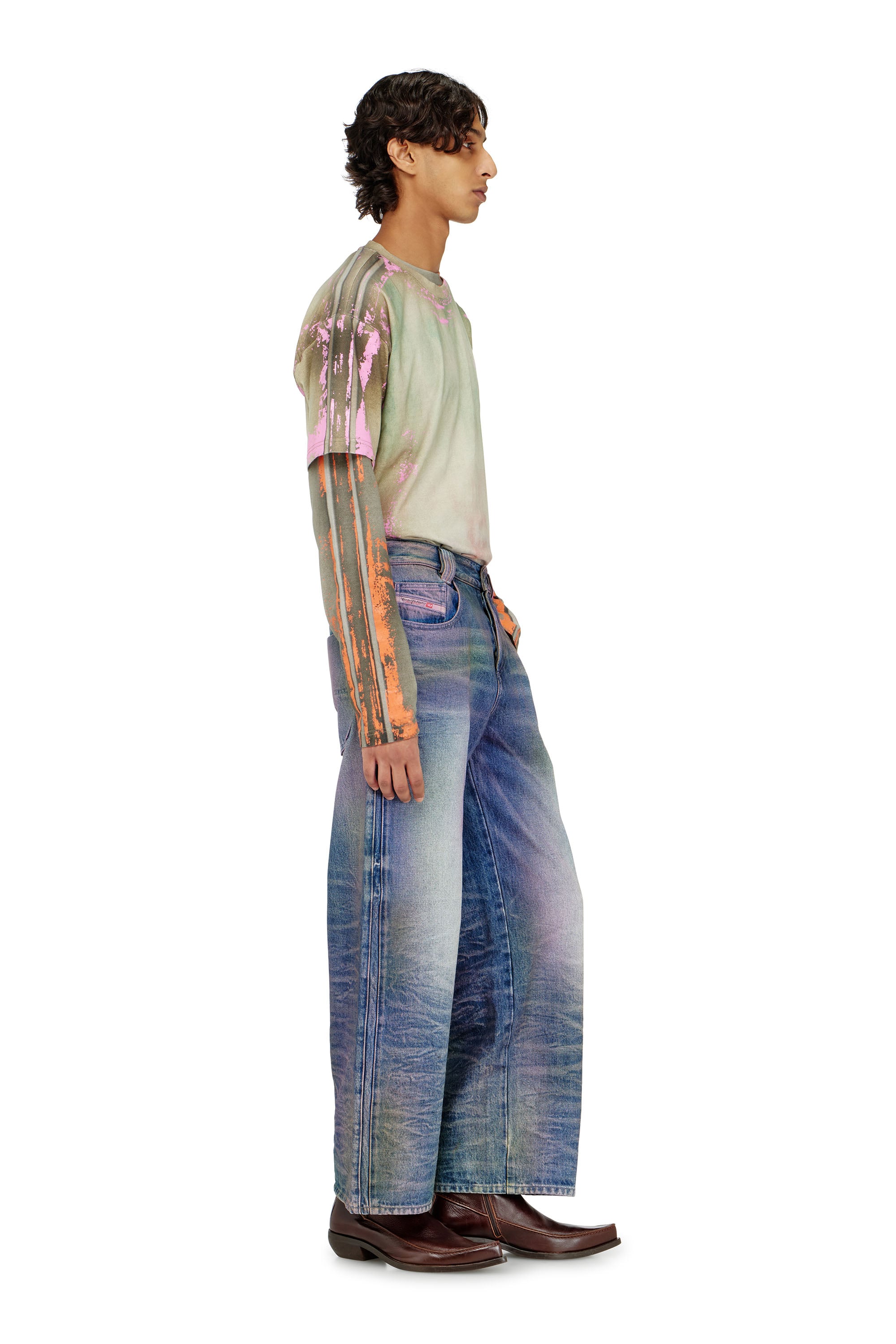 Diesel - Unisex's Relaxed Jeans 1982 D-Hakou 007FW, Medium blue - 4
